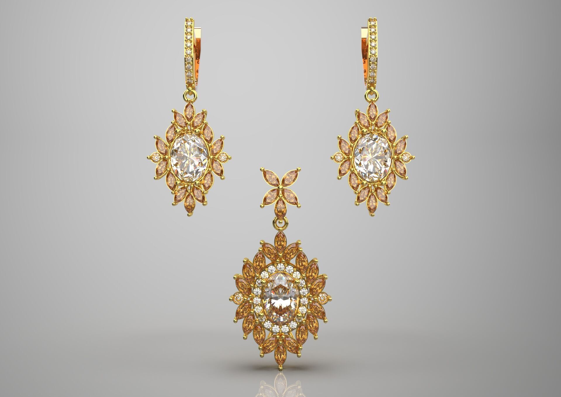 jewelry set js0017 3D print model_18