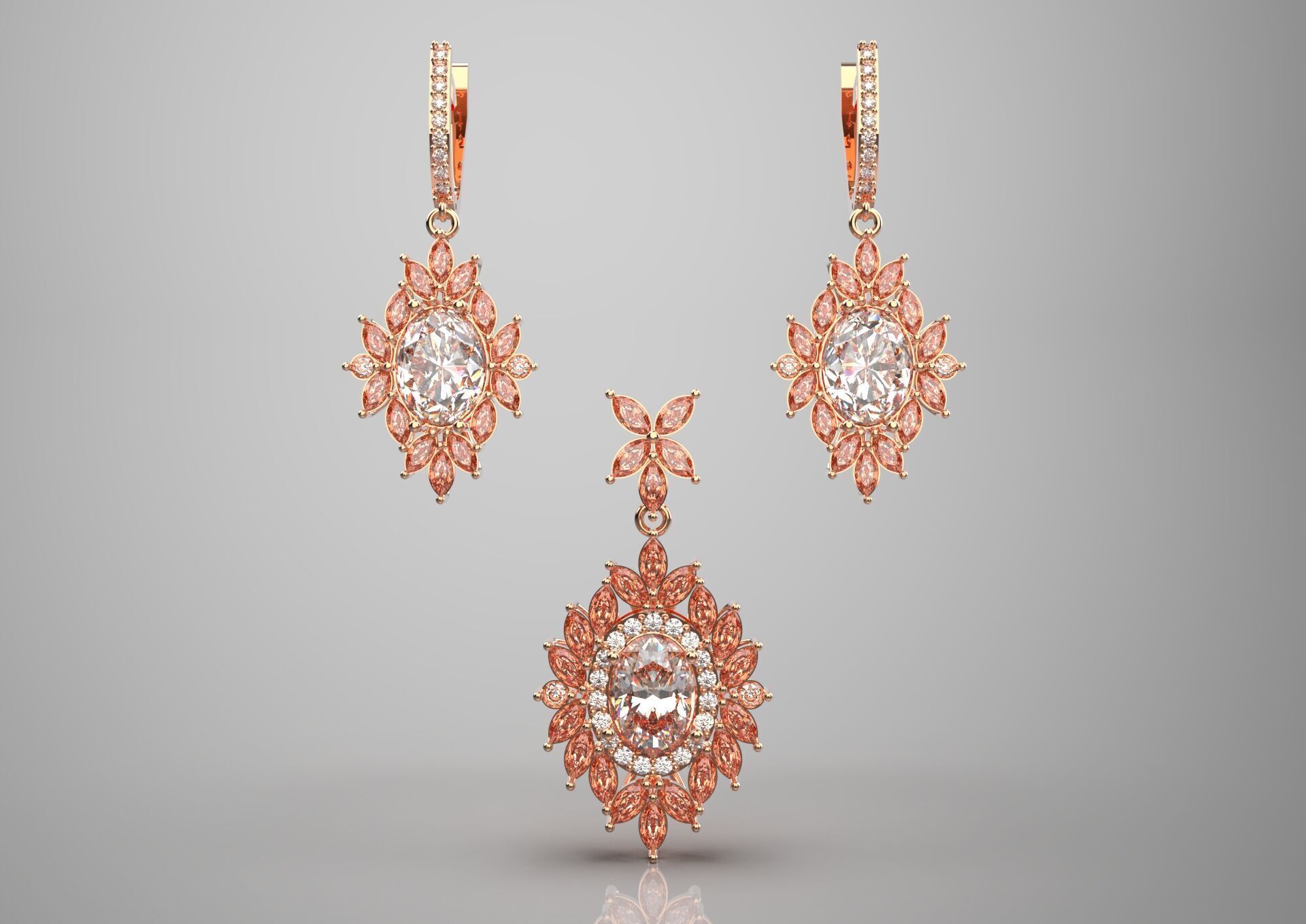 jewelry set js0017 3D print model_19