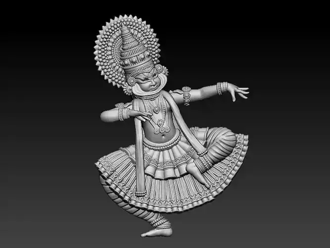 Kathakali Character Model - ZBrush Creation