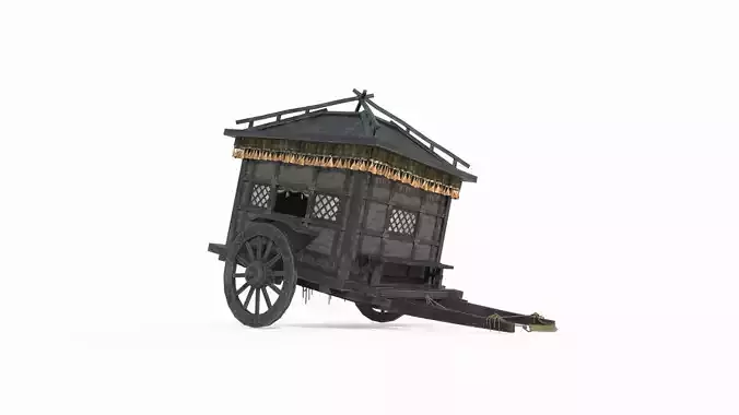 Ancient Asian aristocratic carriage
