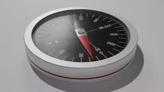 Compass lowpoly