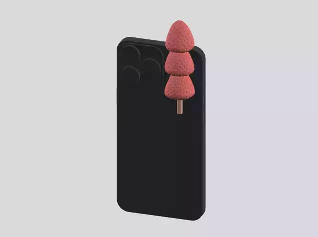 Strawberry tanghulu phone hipper