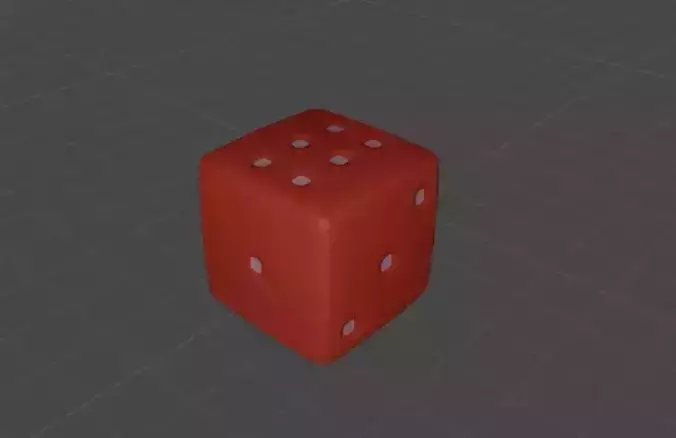Dice 3D Model Low-poly 3D model Low-poly 3D model