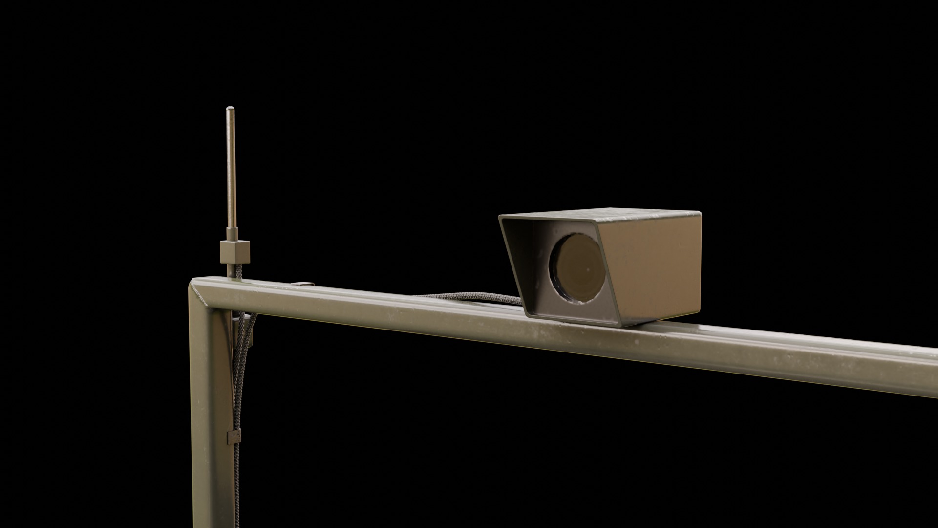 Ukrainian battle wheeled robot CRAB Low-poly 3D model_9