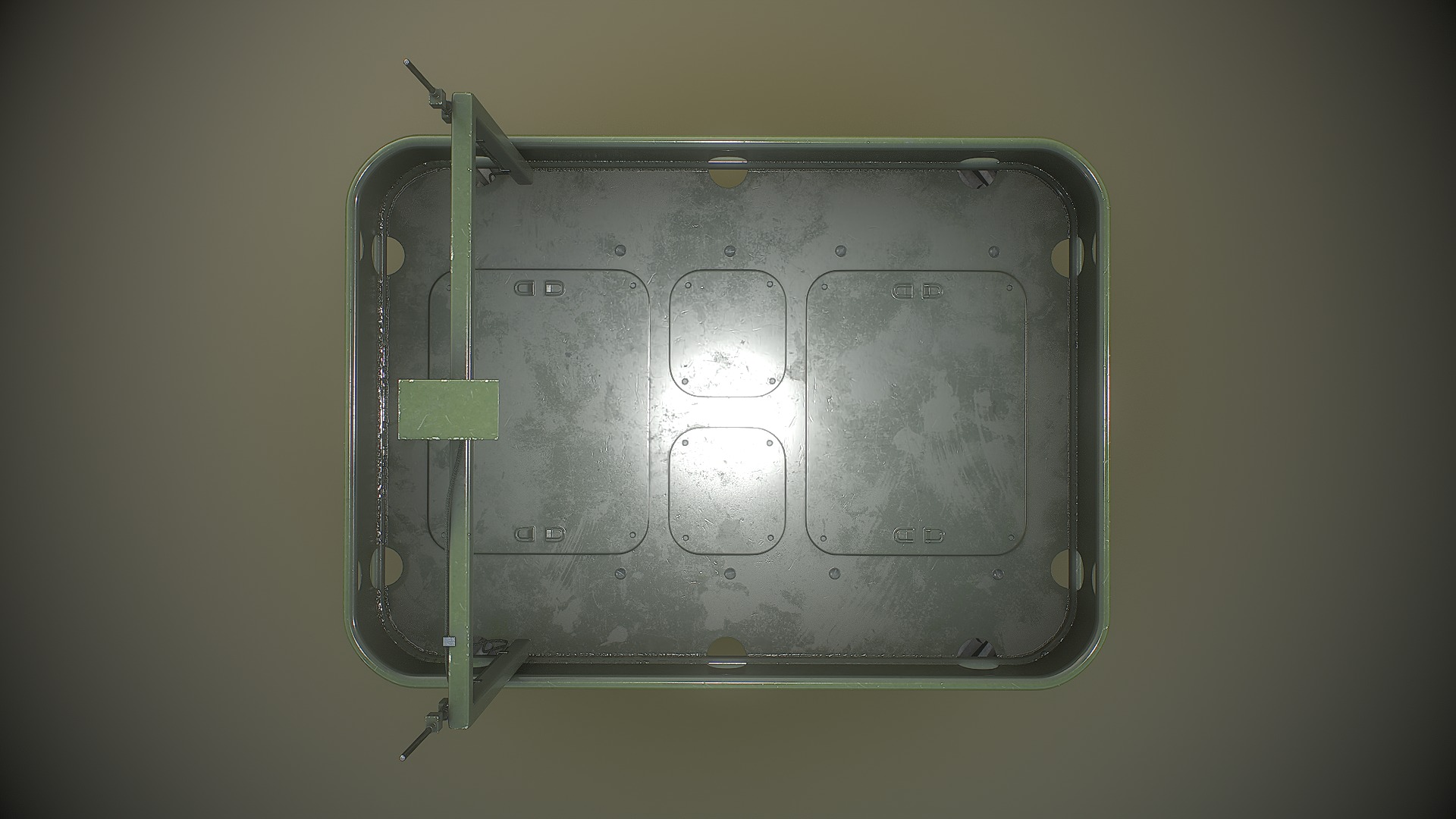 Ukrainian battle wheeled robot CRAB Low-poly 3D model_17