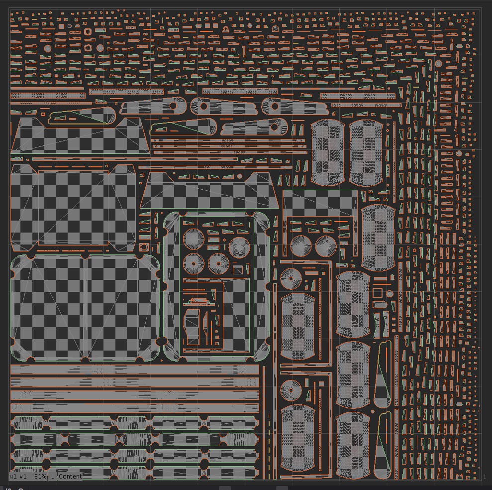 Ukrainian battle wheeled robot CRAB Low-poly 3D model_24