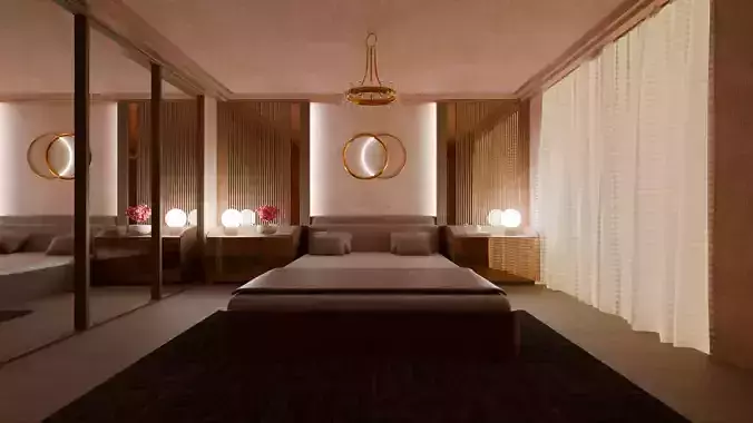 3D Bedroom Model