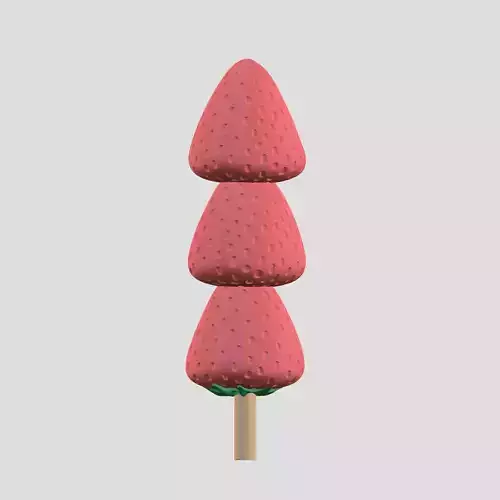Strawberry Tanghulu 3D print model