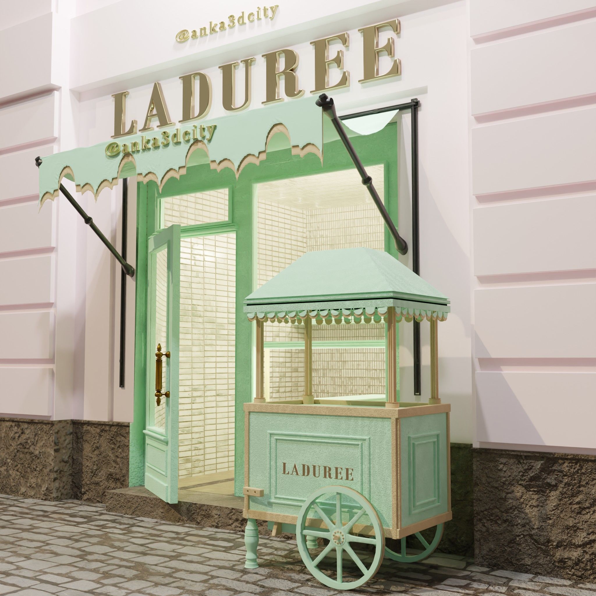 laduree paris 3D model_8
