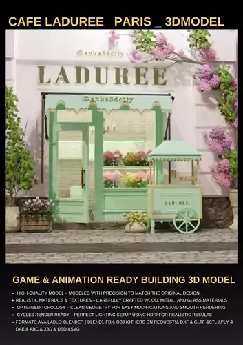 laduree paris 3D model