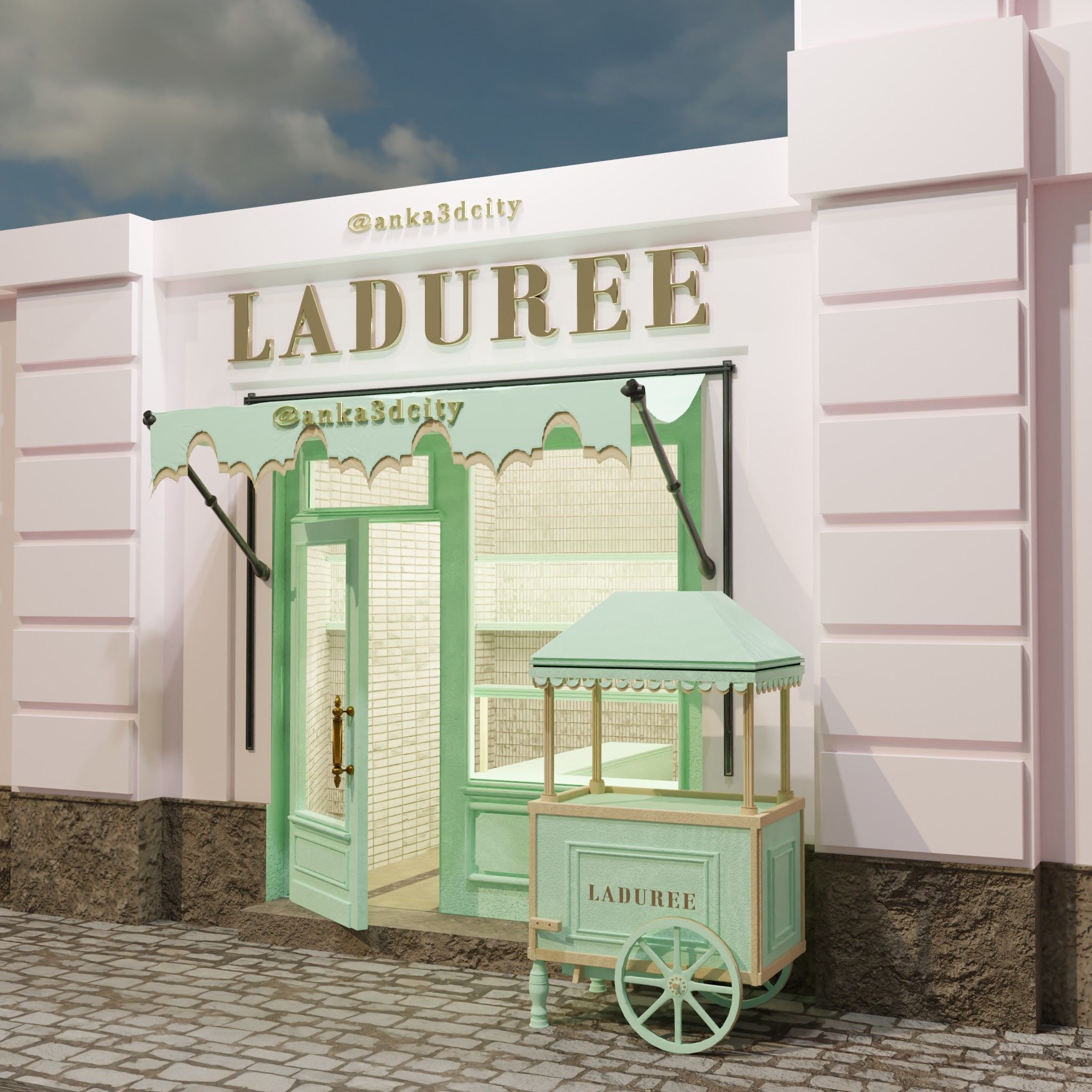 laduree paris 3D model_7
