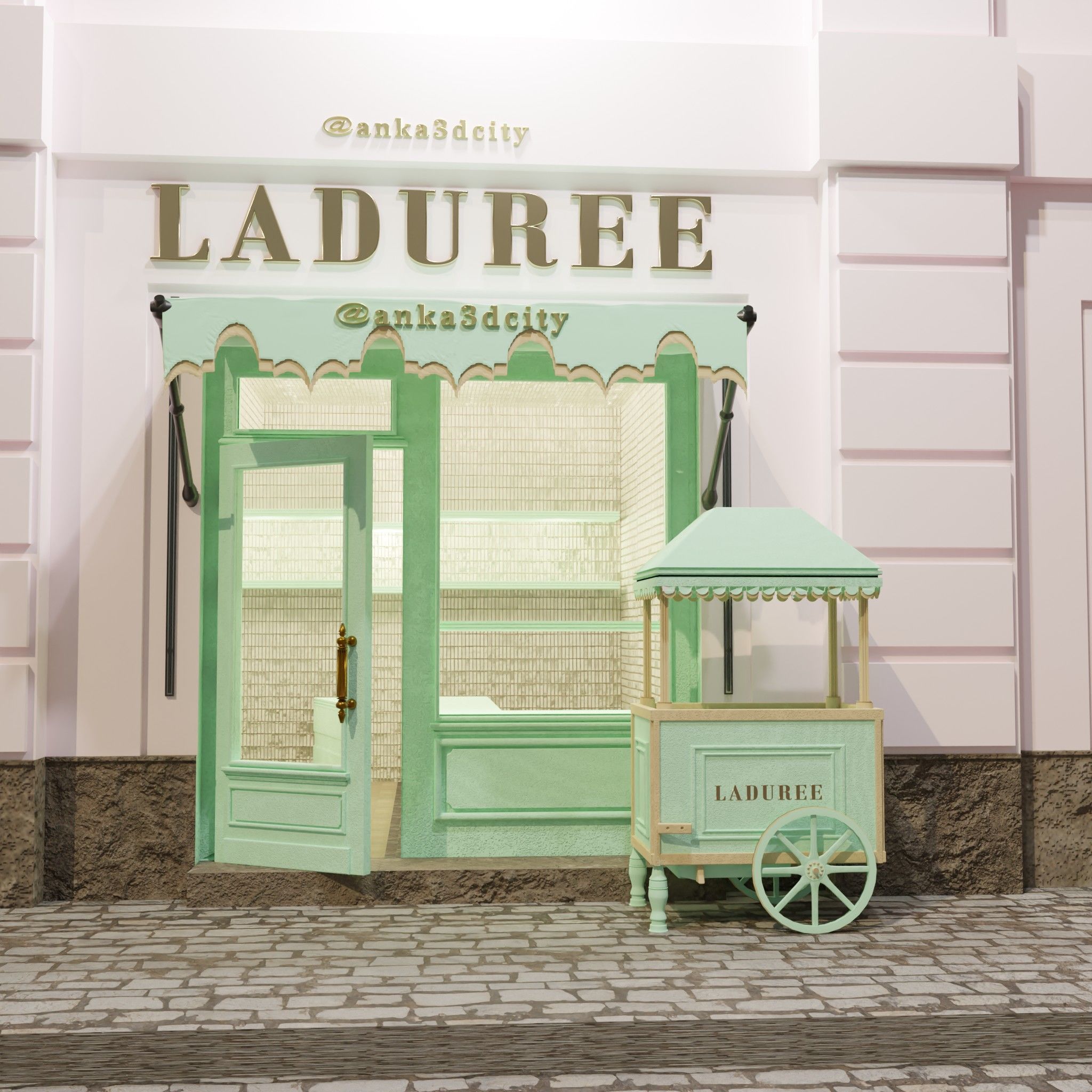 laduree paris 3D model_6