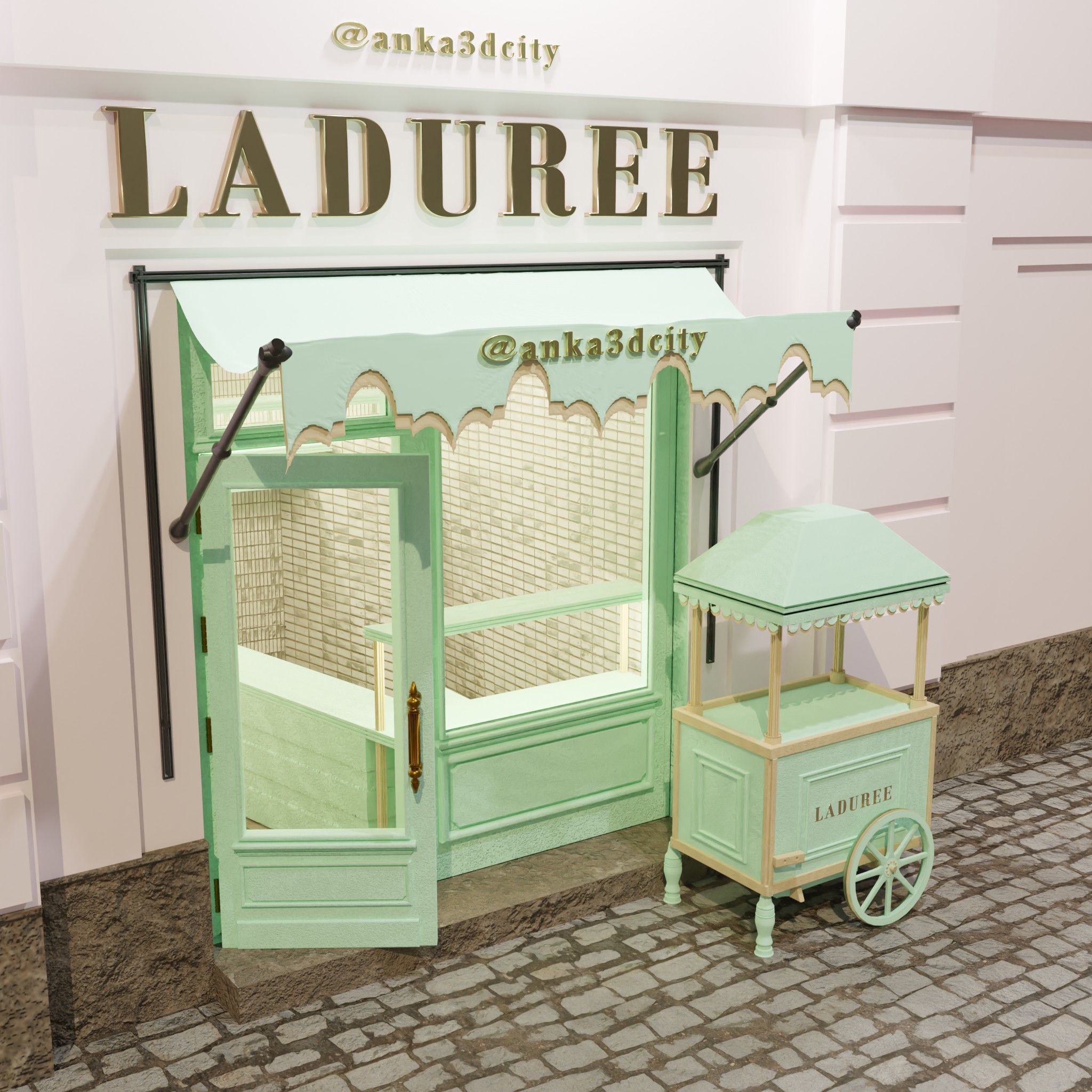 laduree paris 3D model_2