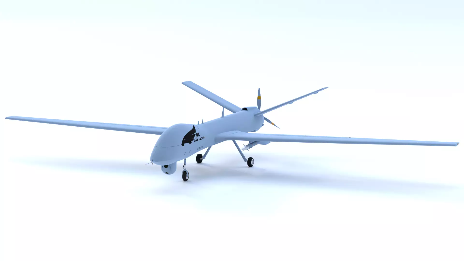 CHENGDU - CAIG Wing Loong II - PTERODACTYL II - Low-poly 3D model