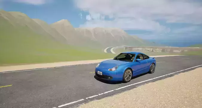 Unreal race Realistic road Scene