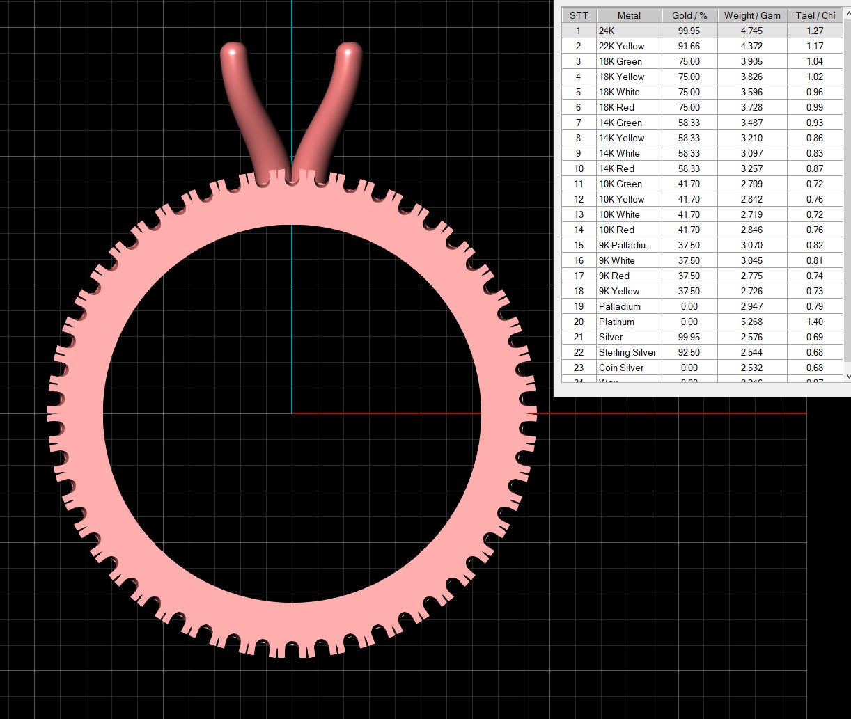 Couple Ring Diamond Luxyry cad file 003 3D print model_18