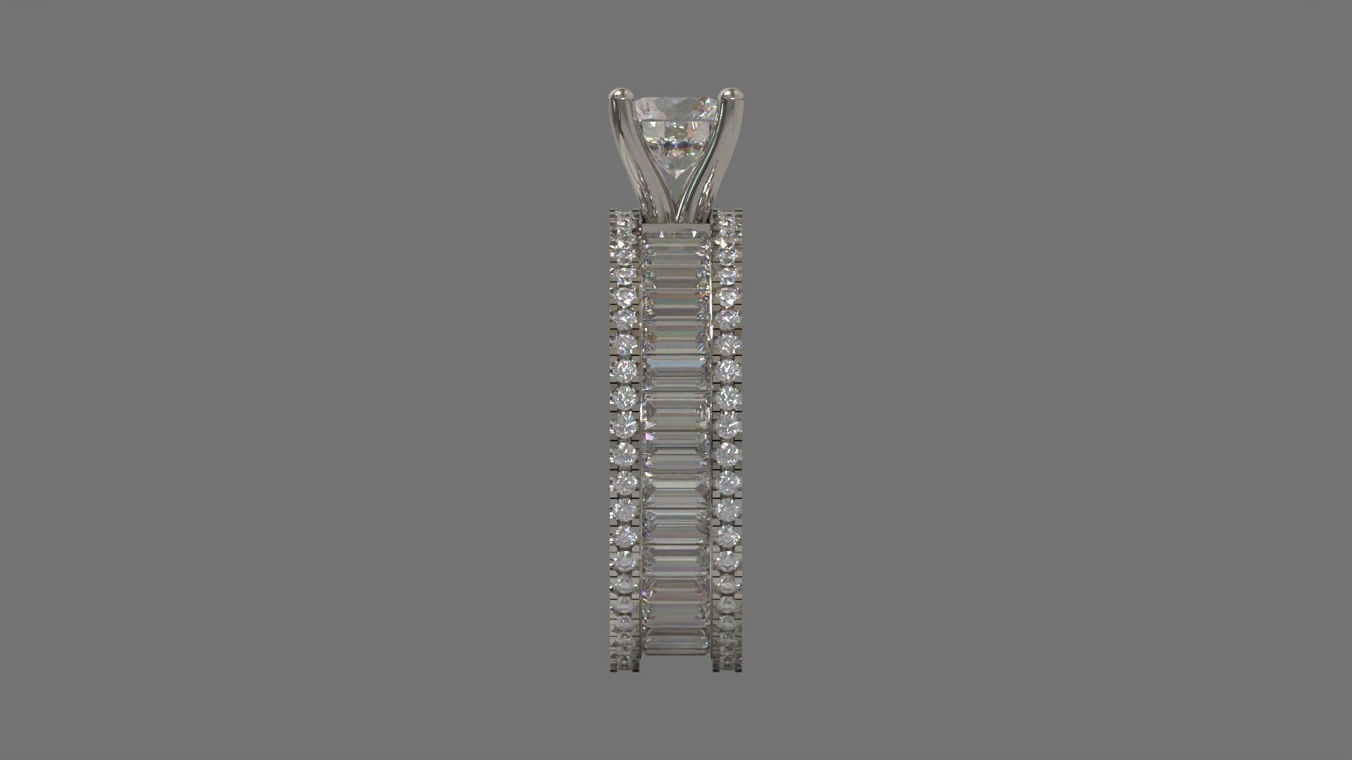 Couple Ring Diamond Luxyry cad file 003 3D print model_12