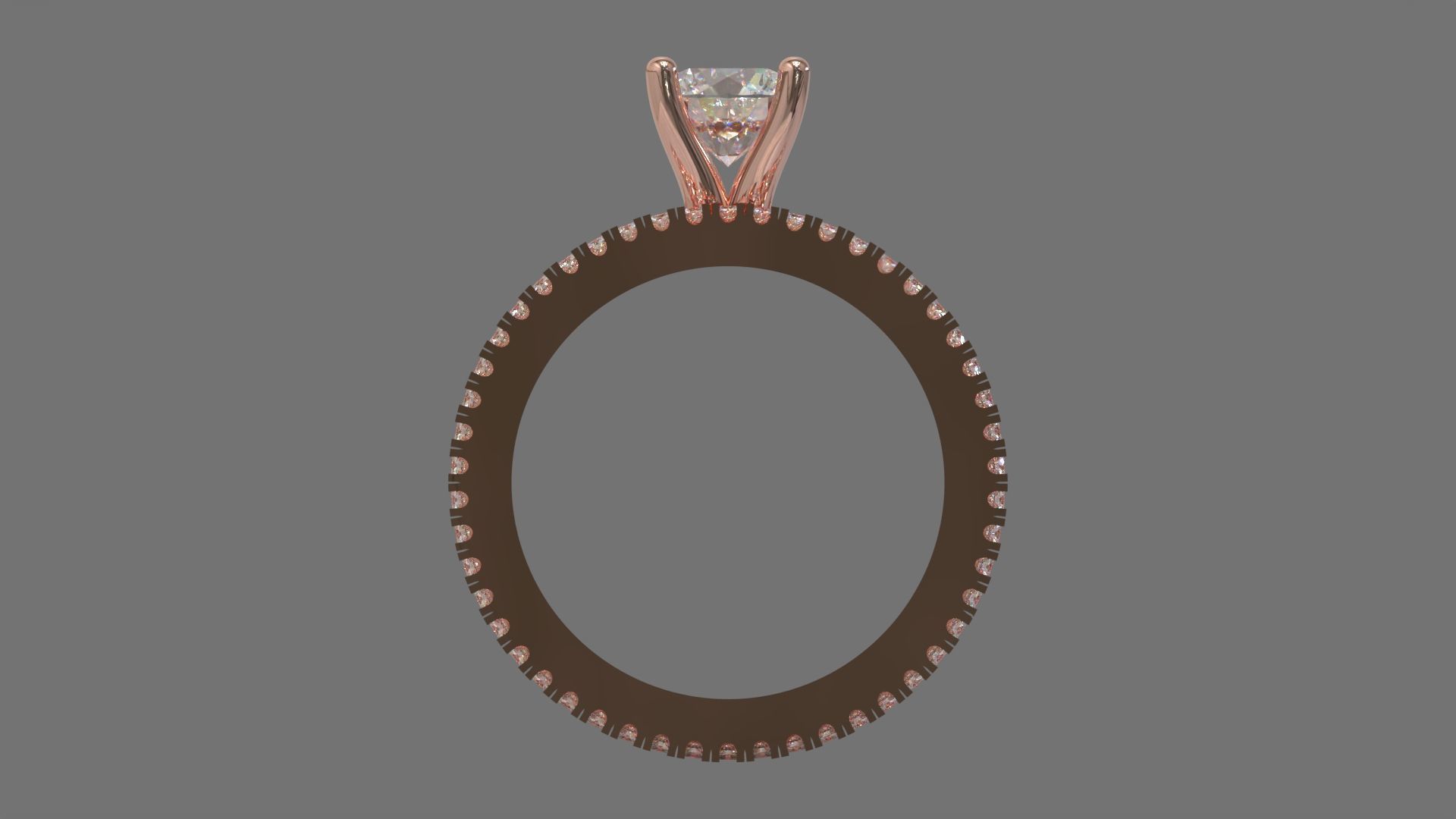 Couple Ring Diamond Luxyry cad file 003 3D print model_8