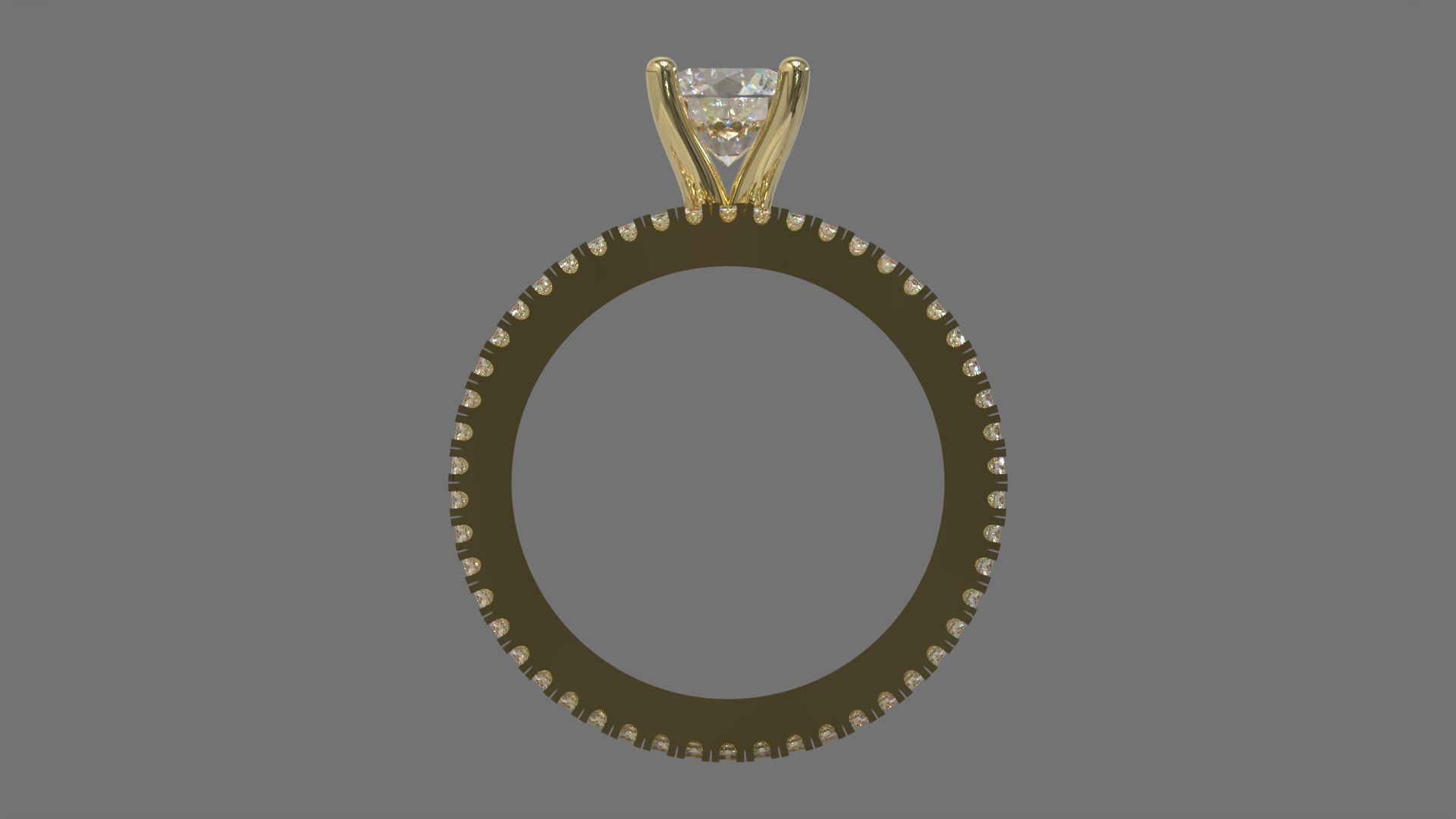 Couple Ring Diamond Luxyry cad file 003 3D print model_5