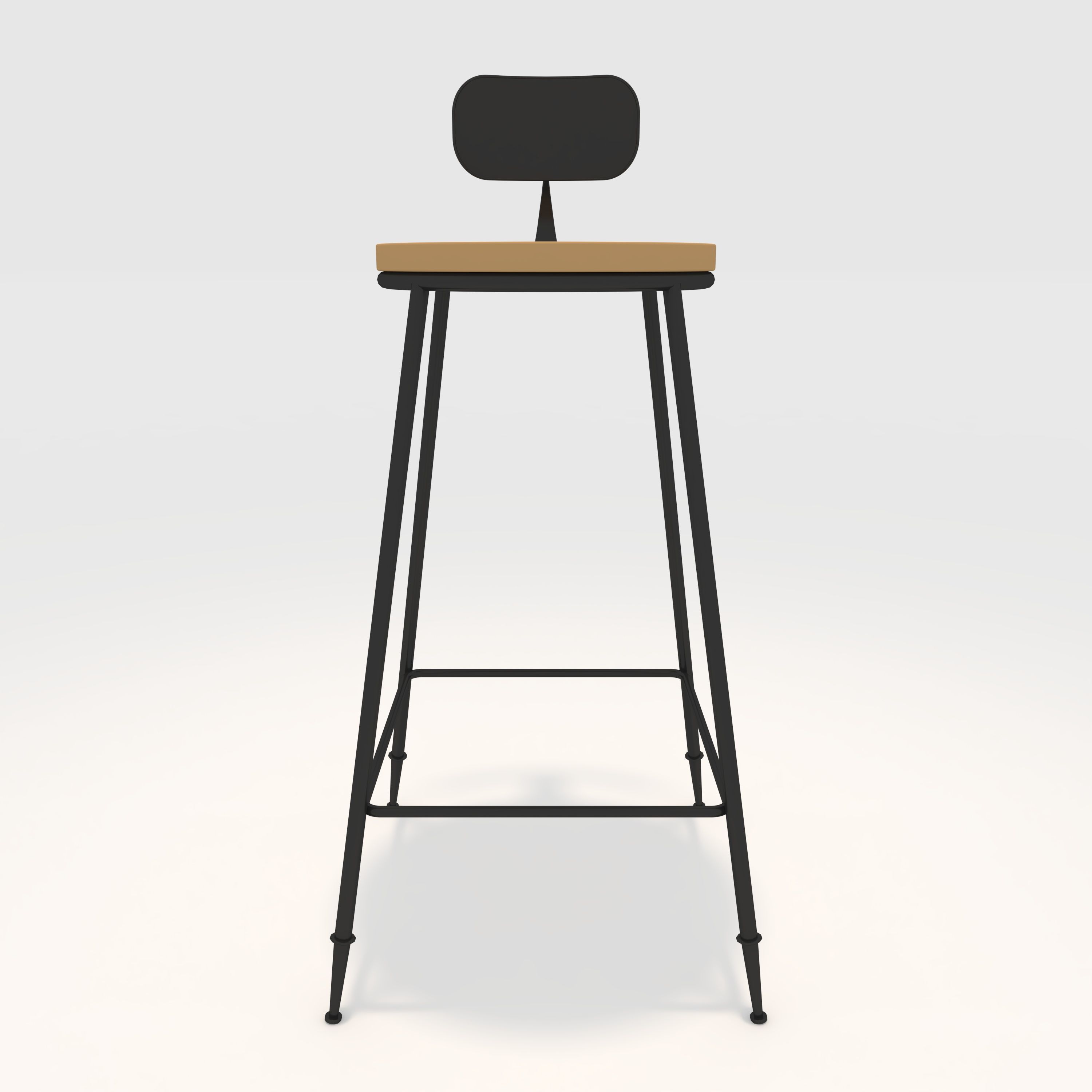 Bar stool 1 3D model_8
