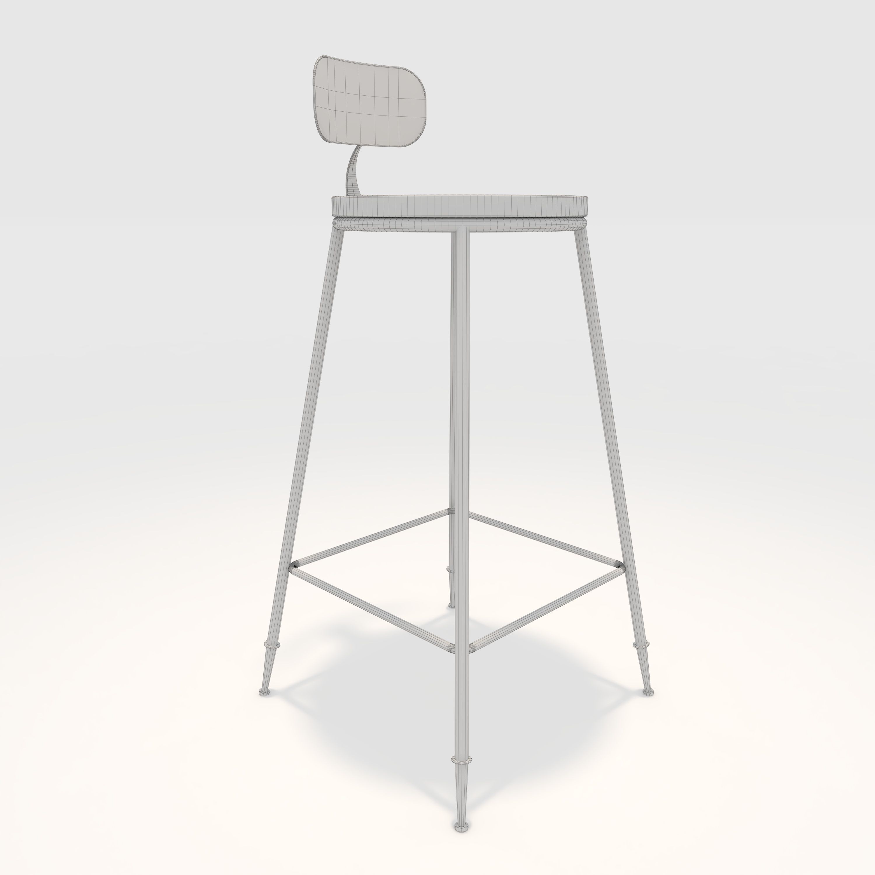 Bar stool 1 3D model_7