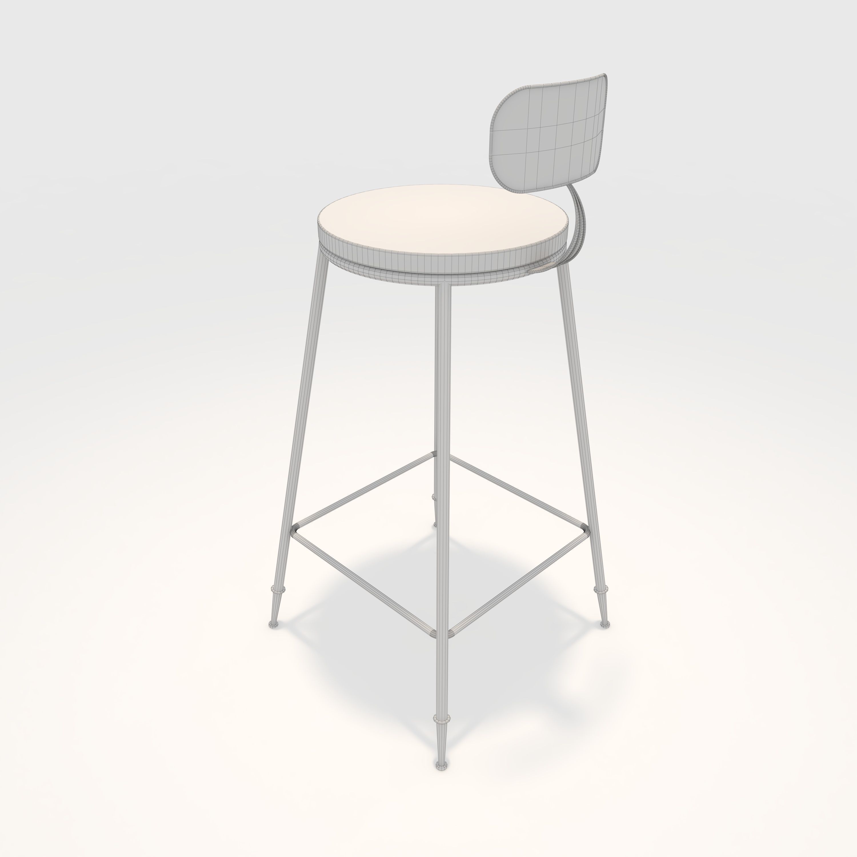 Bar stool 1 3D model_5
