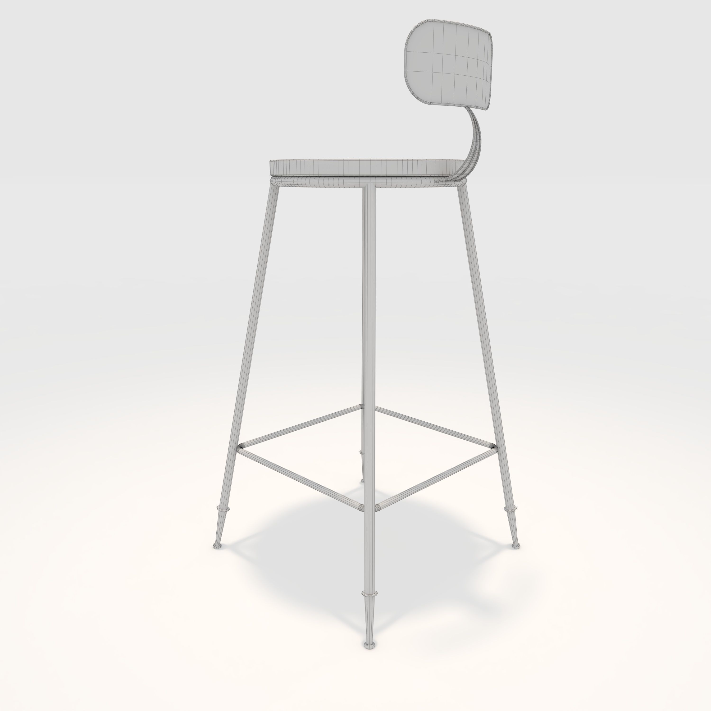 Bar stool 1 3D model_11