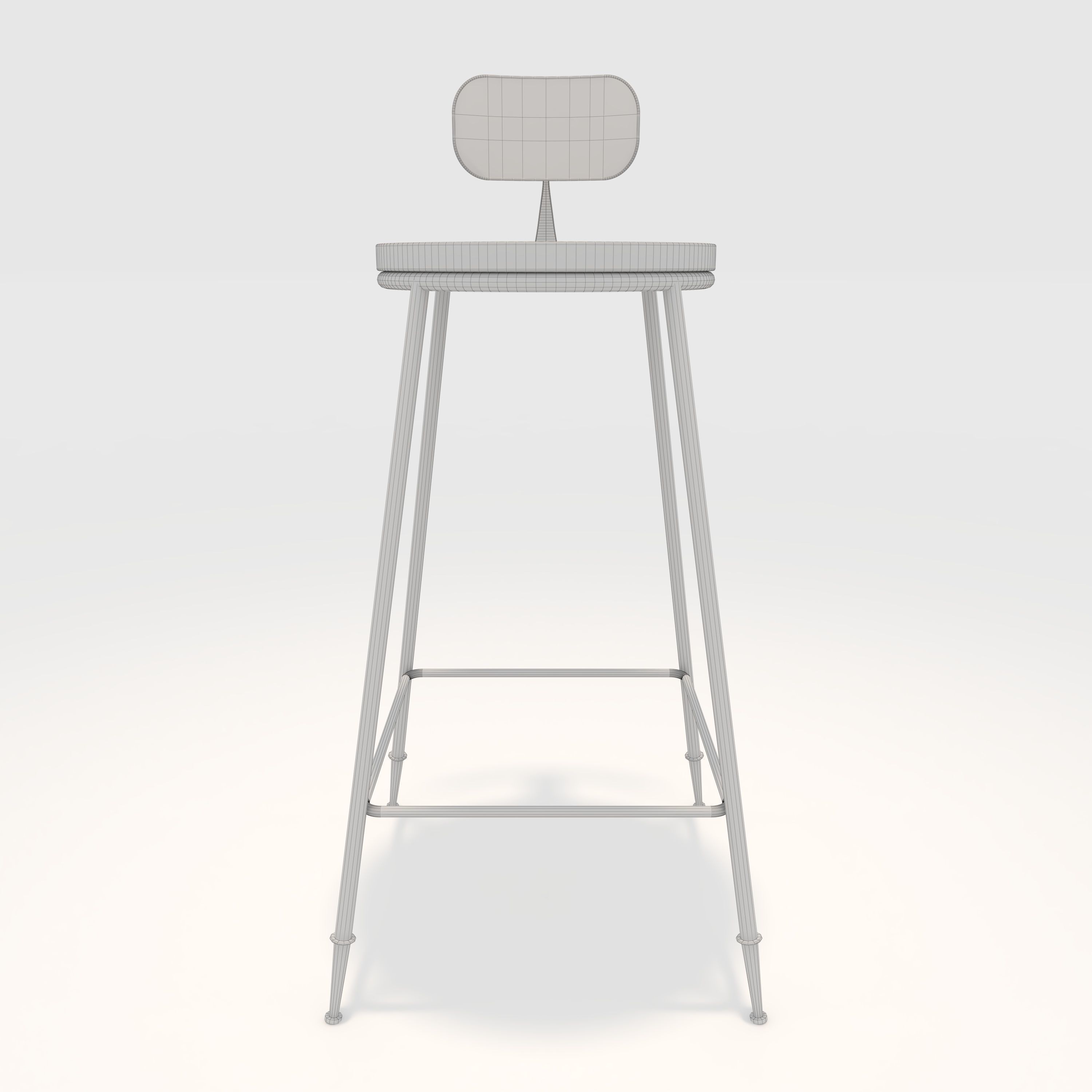 Bar stool 1 3D model_9