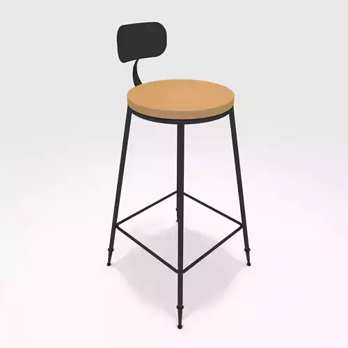 Bar stool 1 3D model