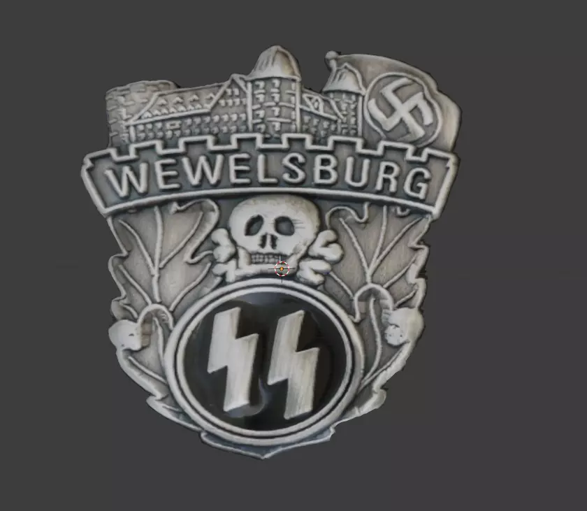 SS Wewelsburg badge 3D model_0