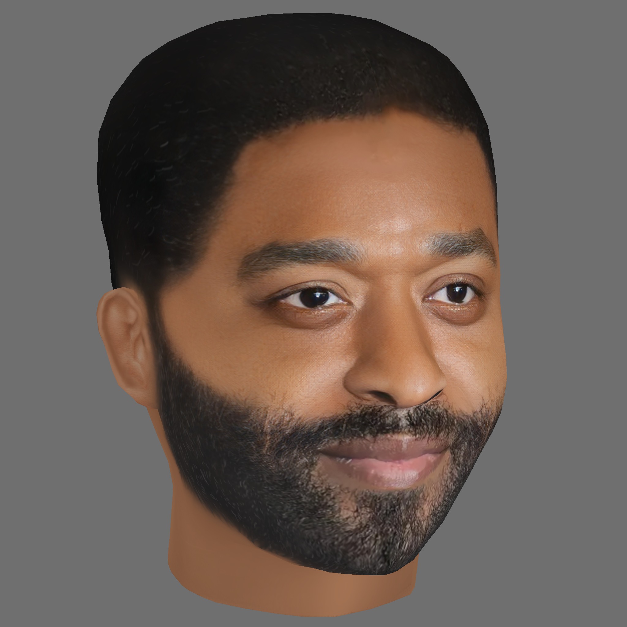 Chiwetel Ejiofor Head - Low poly head for game Low-poly 3D model_6