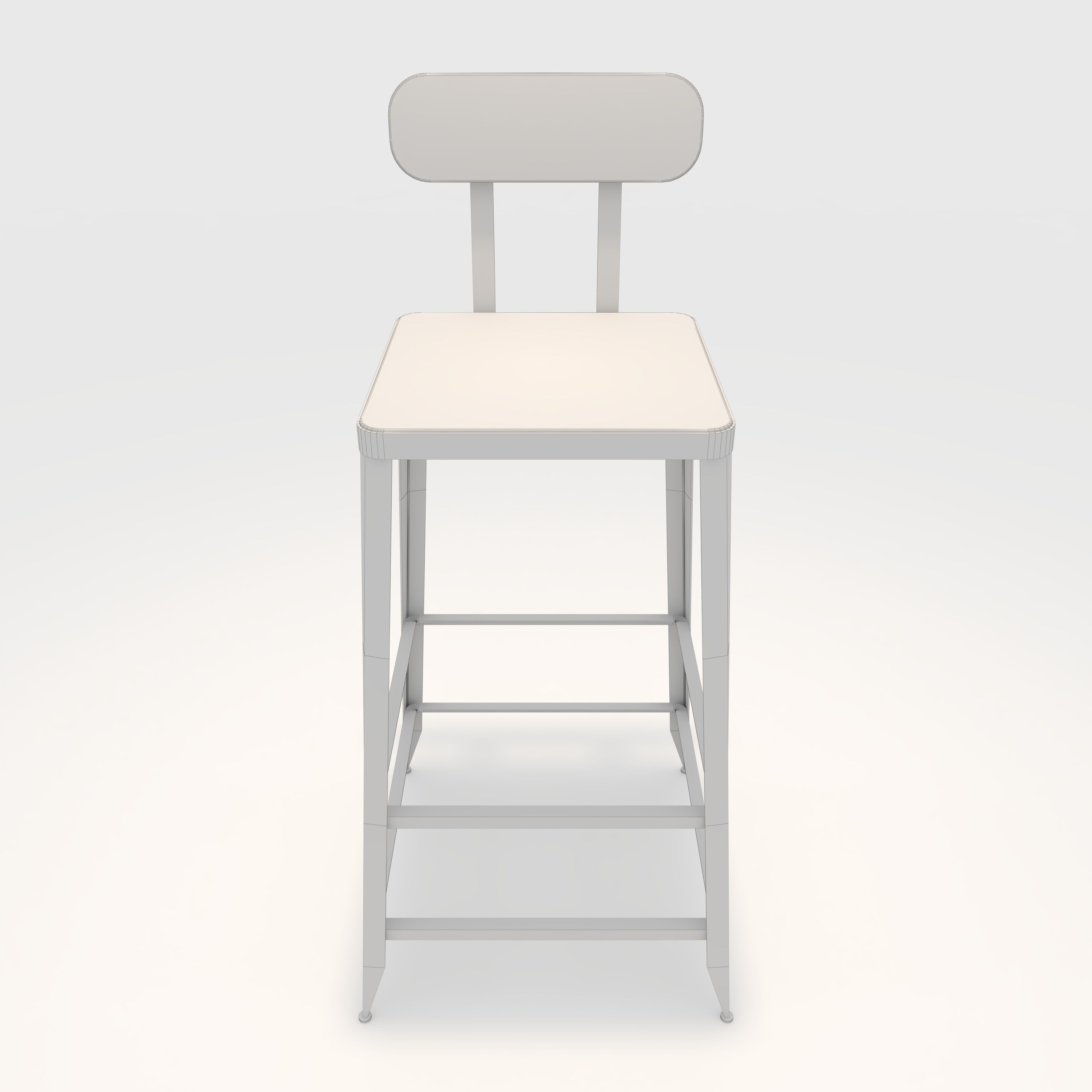 Bar Stool 2 3D model_3