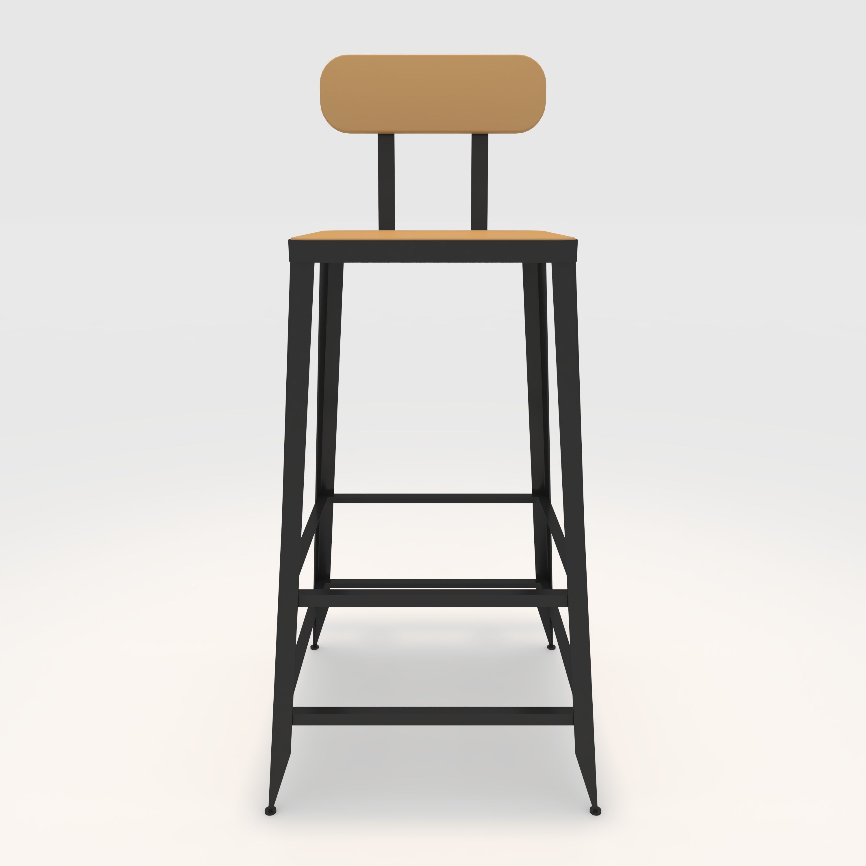 Bar Stool 2 3D model_8
