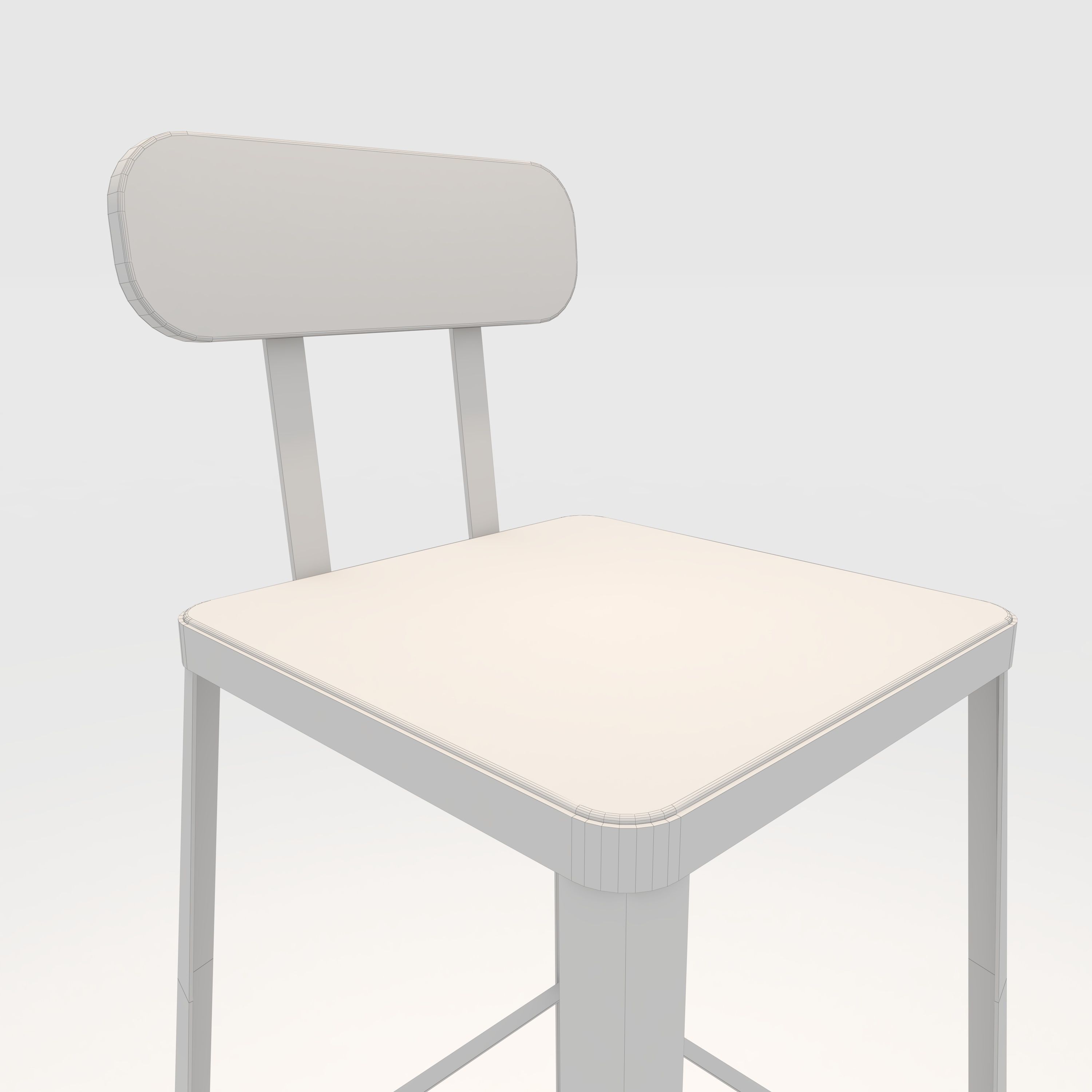 Bar Stool 2 3D model_13