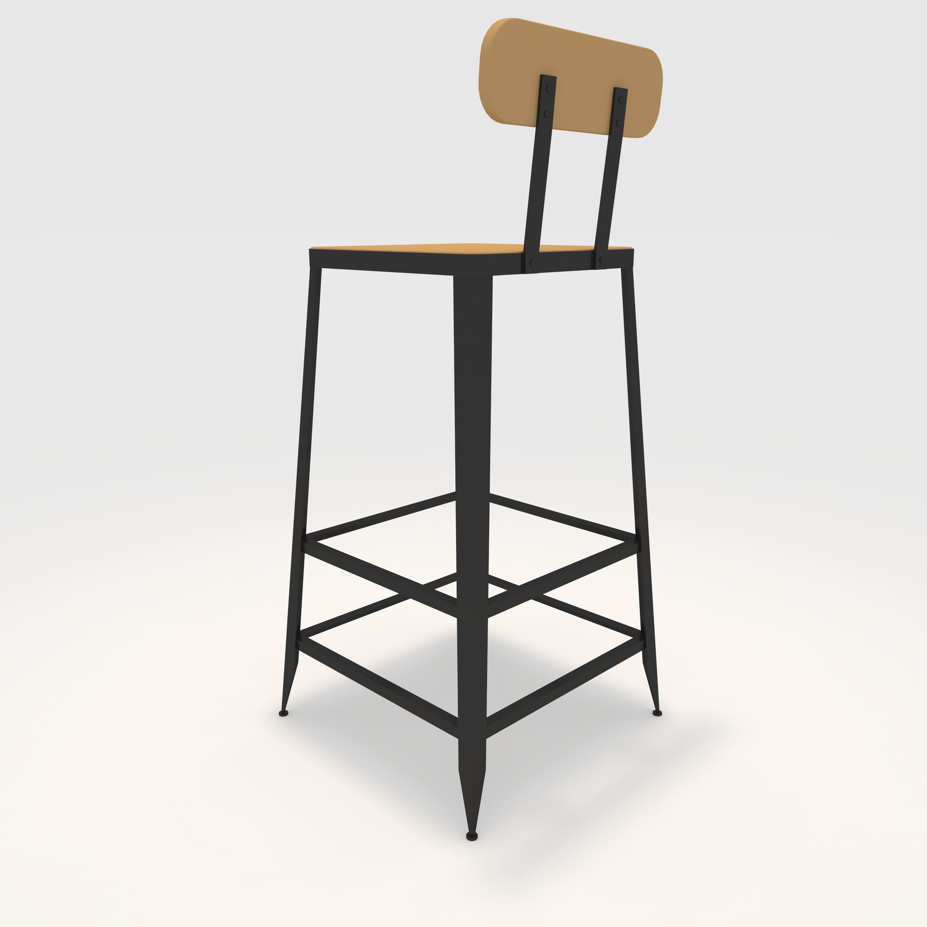 Bar Stool 2 3D model_10
