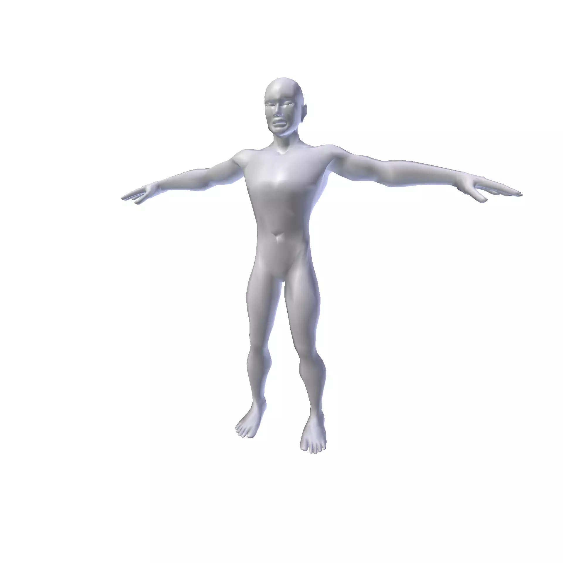 Man 1 87m basemesh Low-poly 3D model_0