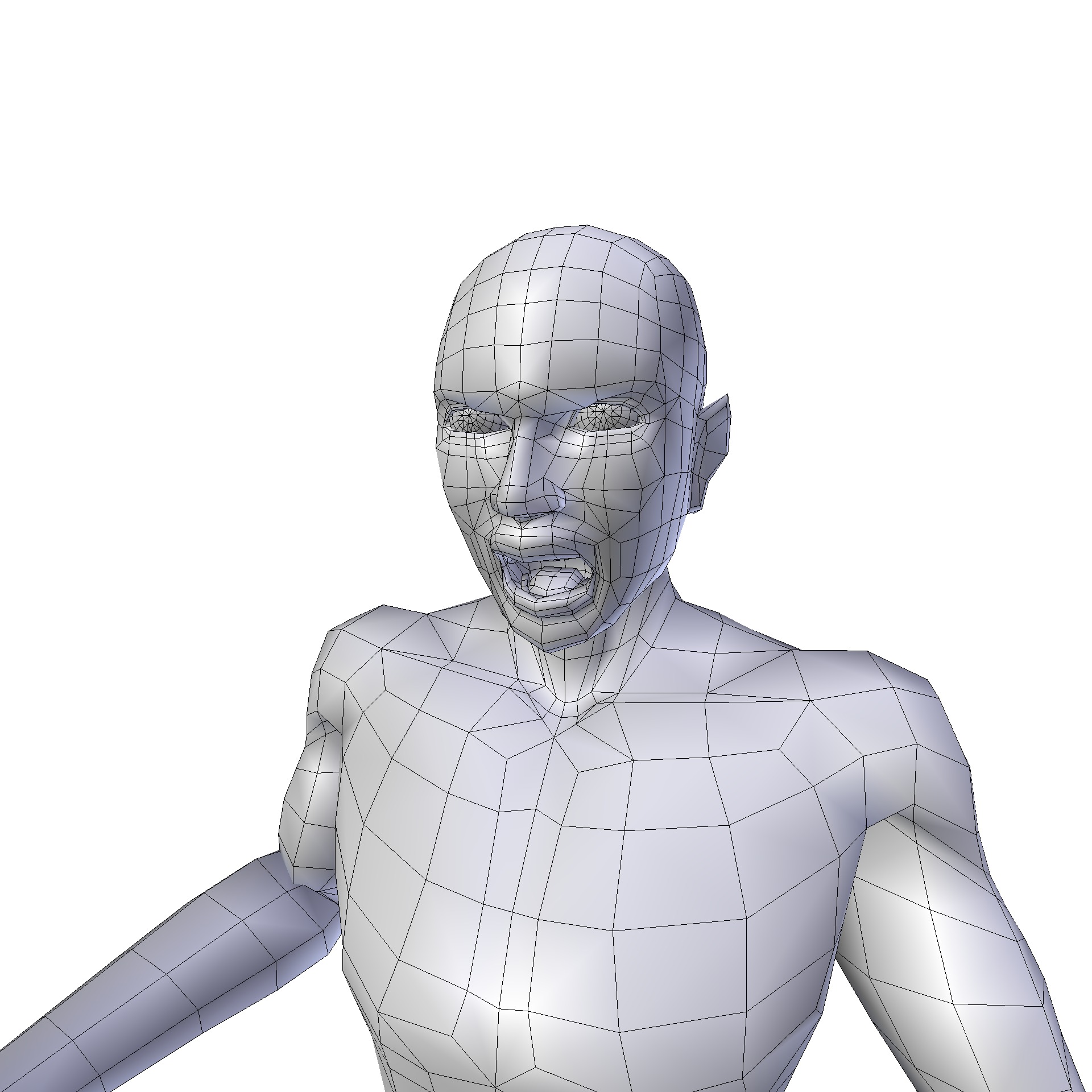Man 1 87m basemesh Low-poly 3D model_11