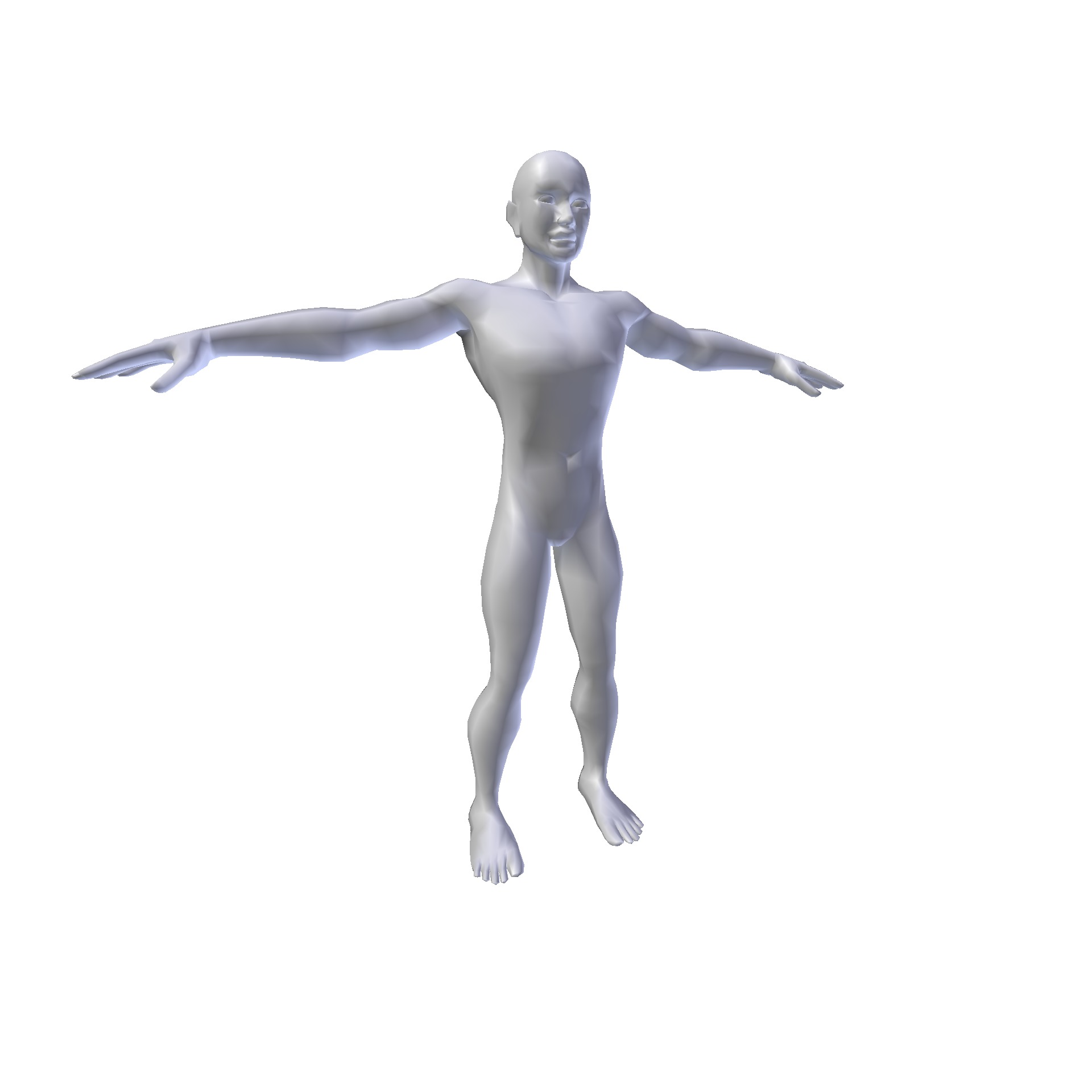 Man 1 87m basemesh Low-poly 3D model_2