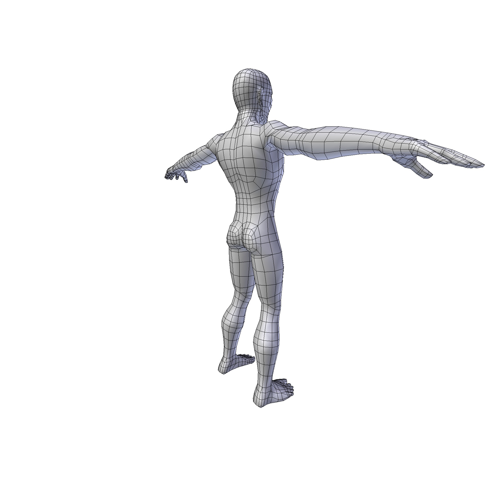 Man 1 87m basemesh Low-poly 3D model_16
