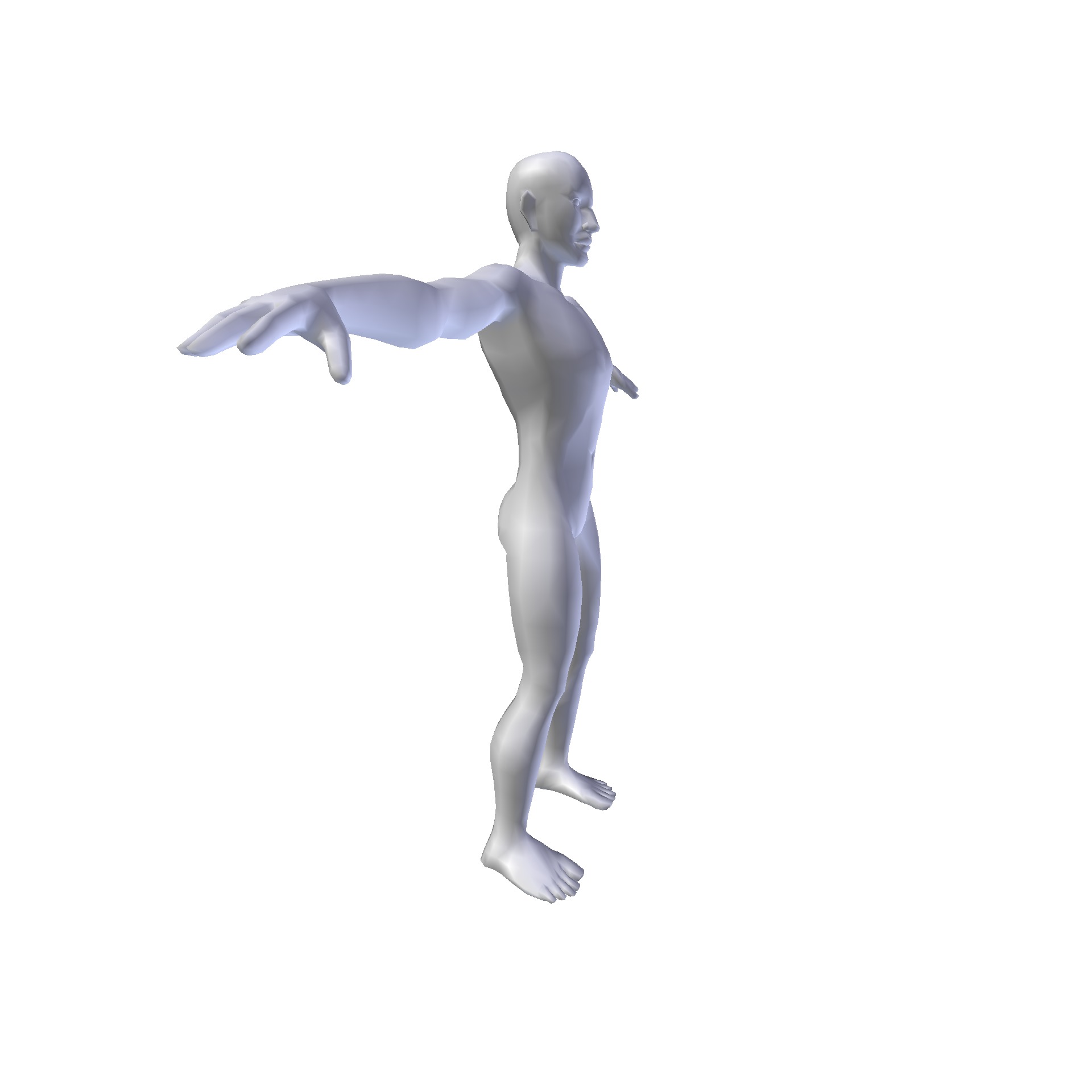 Man 1 87m basemesh Low-poly 3D model_3
