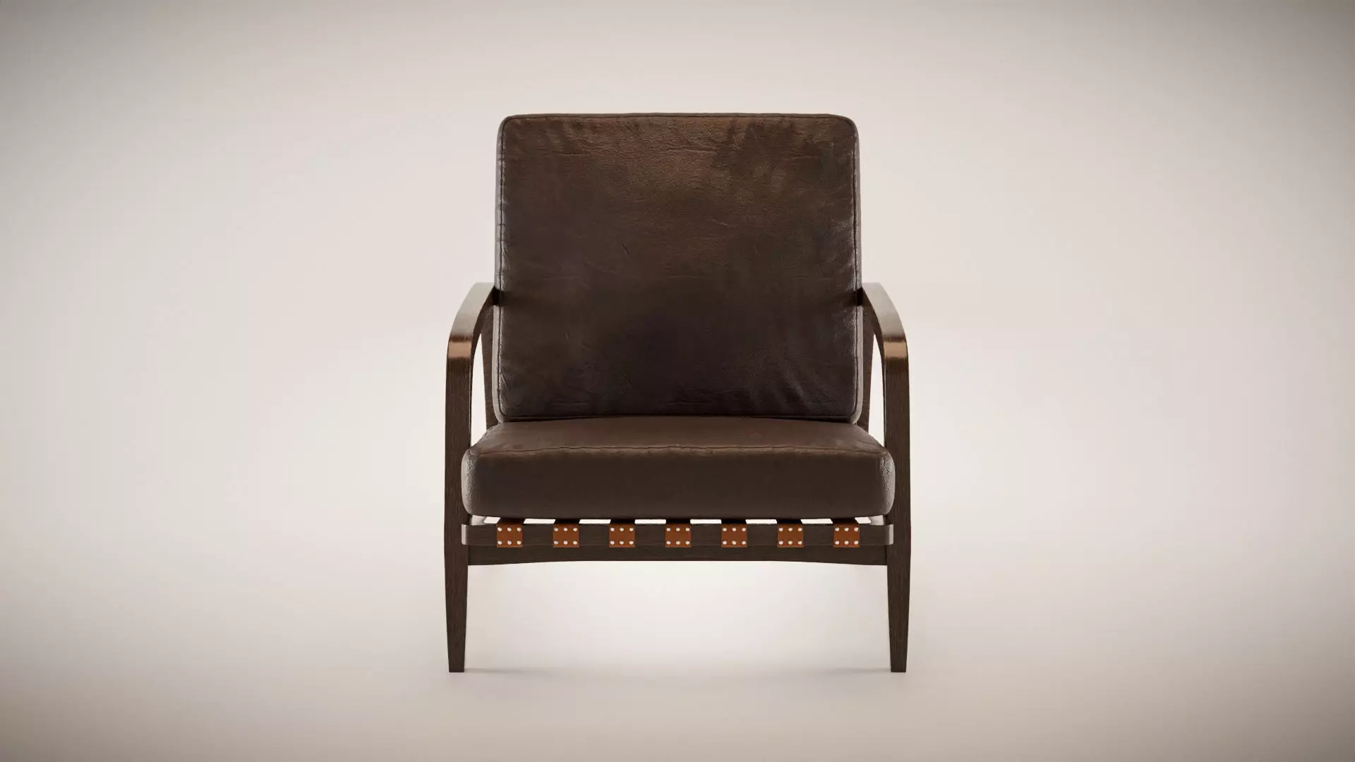 Lounge Armchair - Photorealistic 3D Model Low-poly 3D model_0