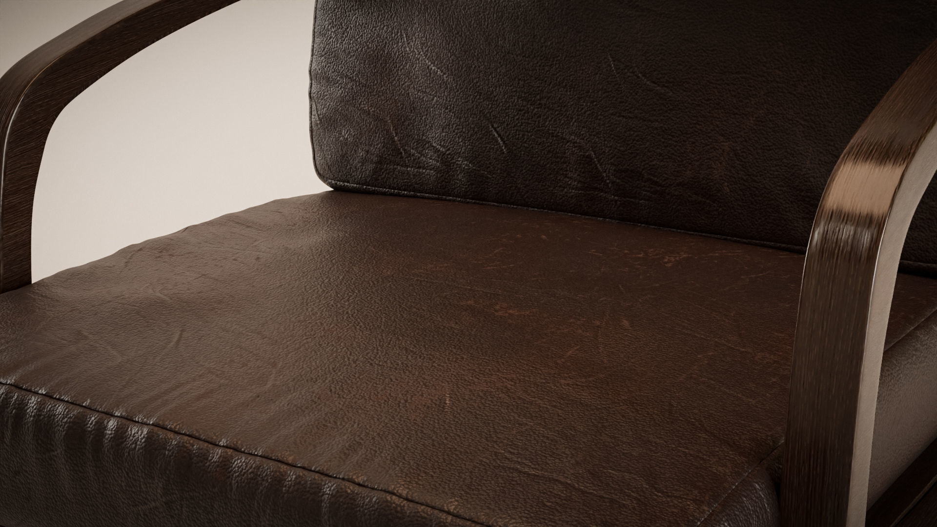 Lounge Armchair - Photorealistic 3D Model Low-poly 3D model_4