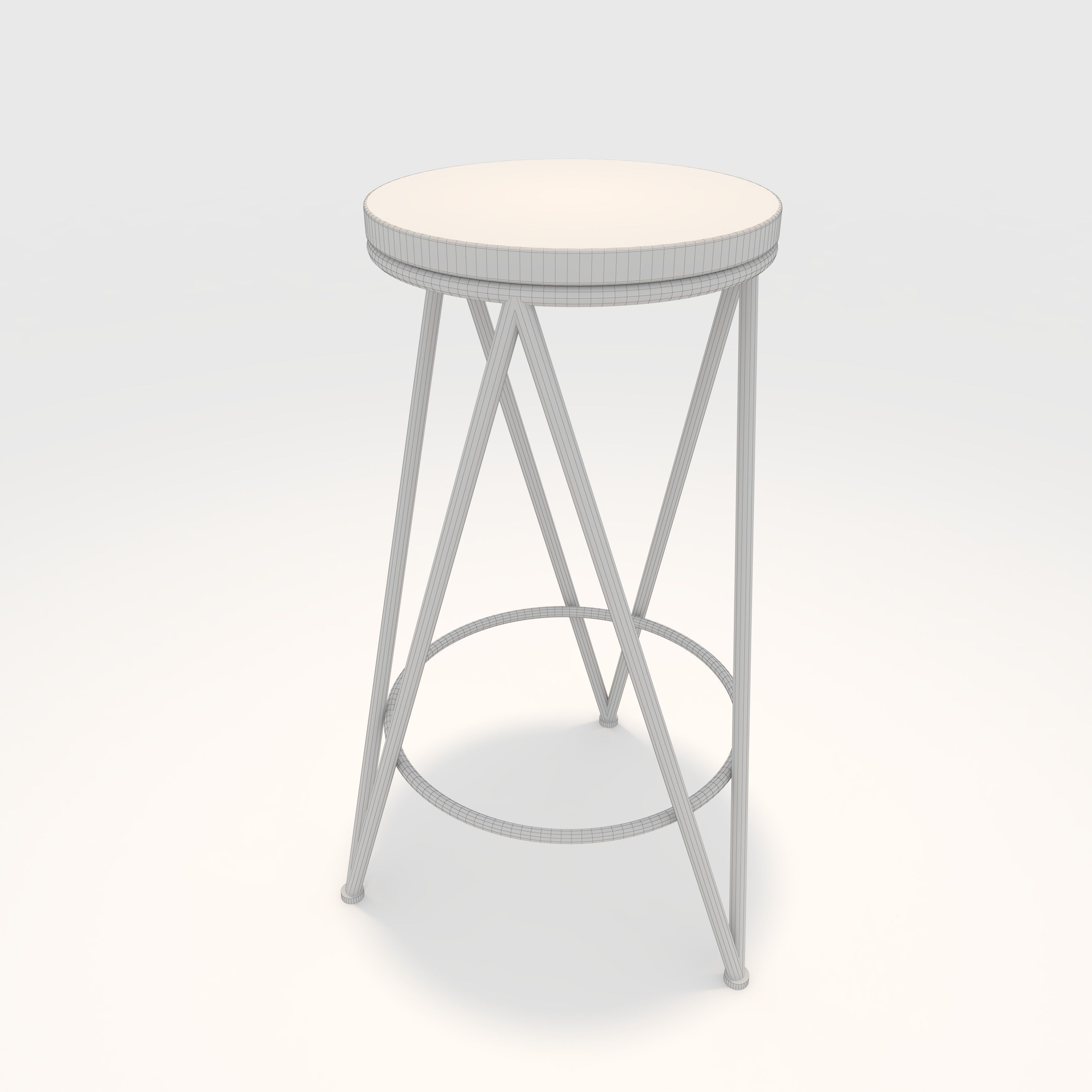 Bar Stool 3 3D model_5