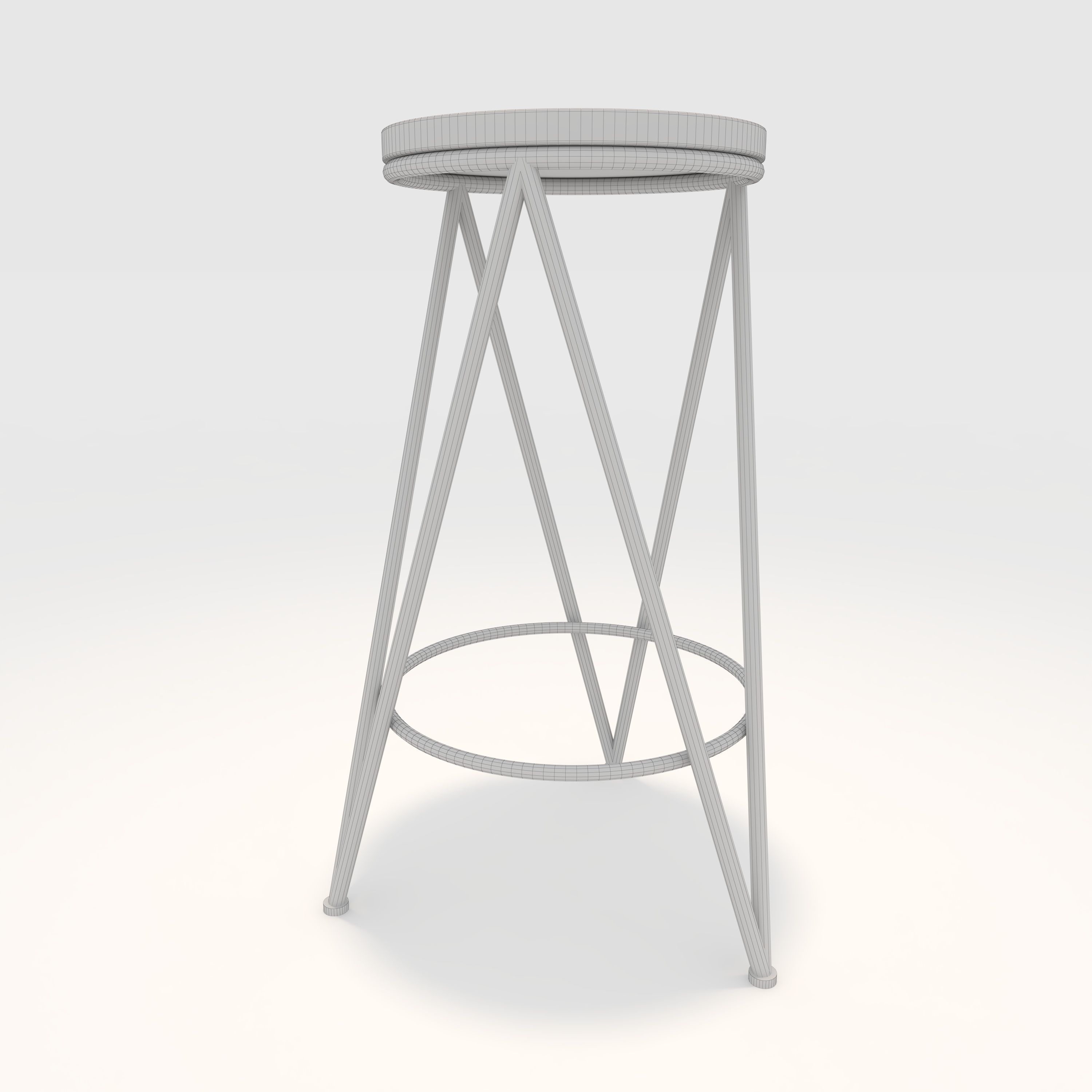 Bar Stool 3 3D model_11