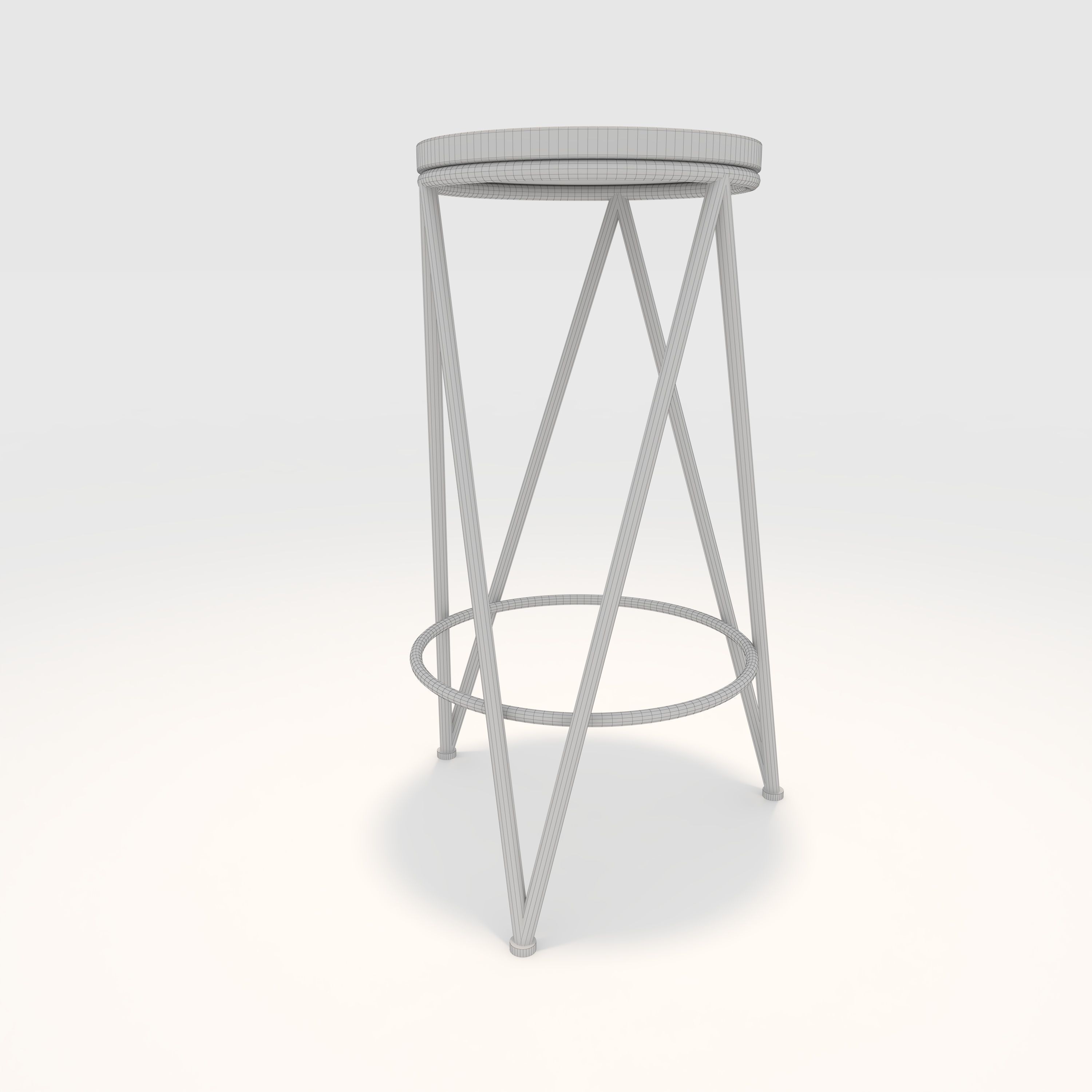 Bar Stool 3 3D model_7