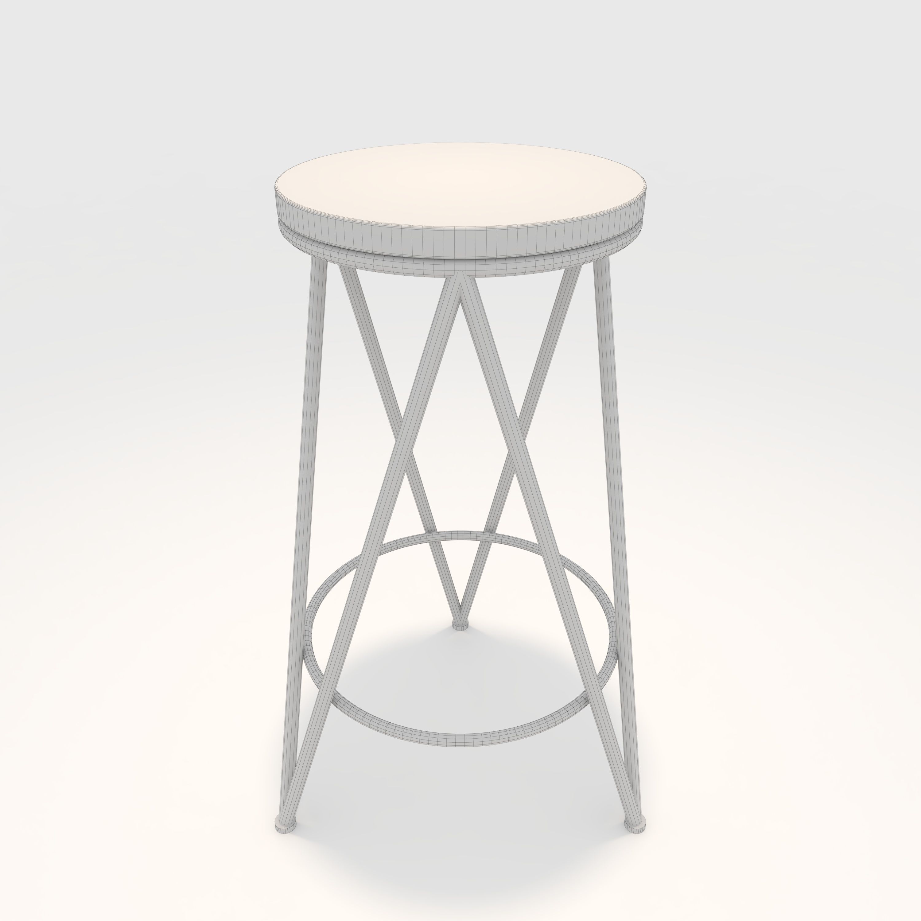 Bar Stool 3 3D model_3