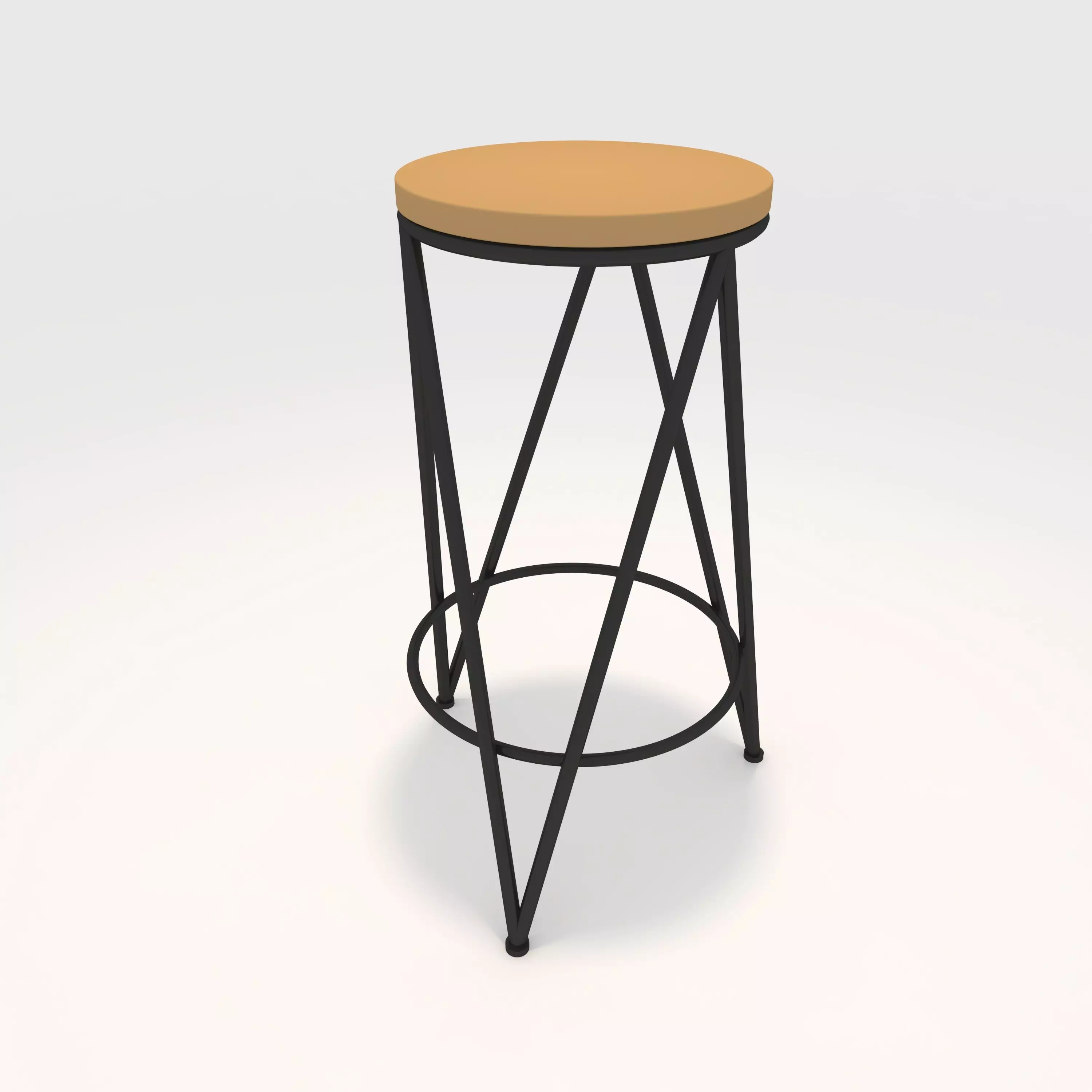 Bar Stool 3 3D model_0