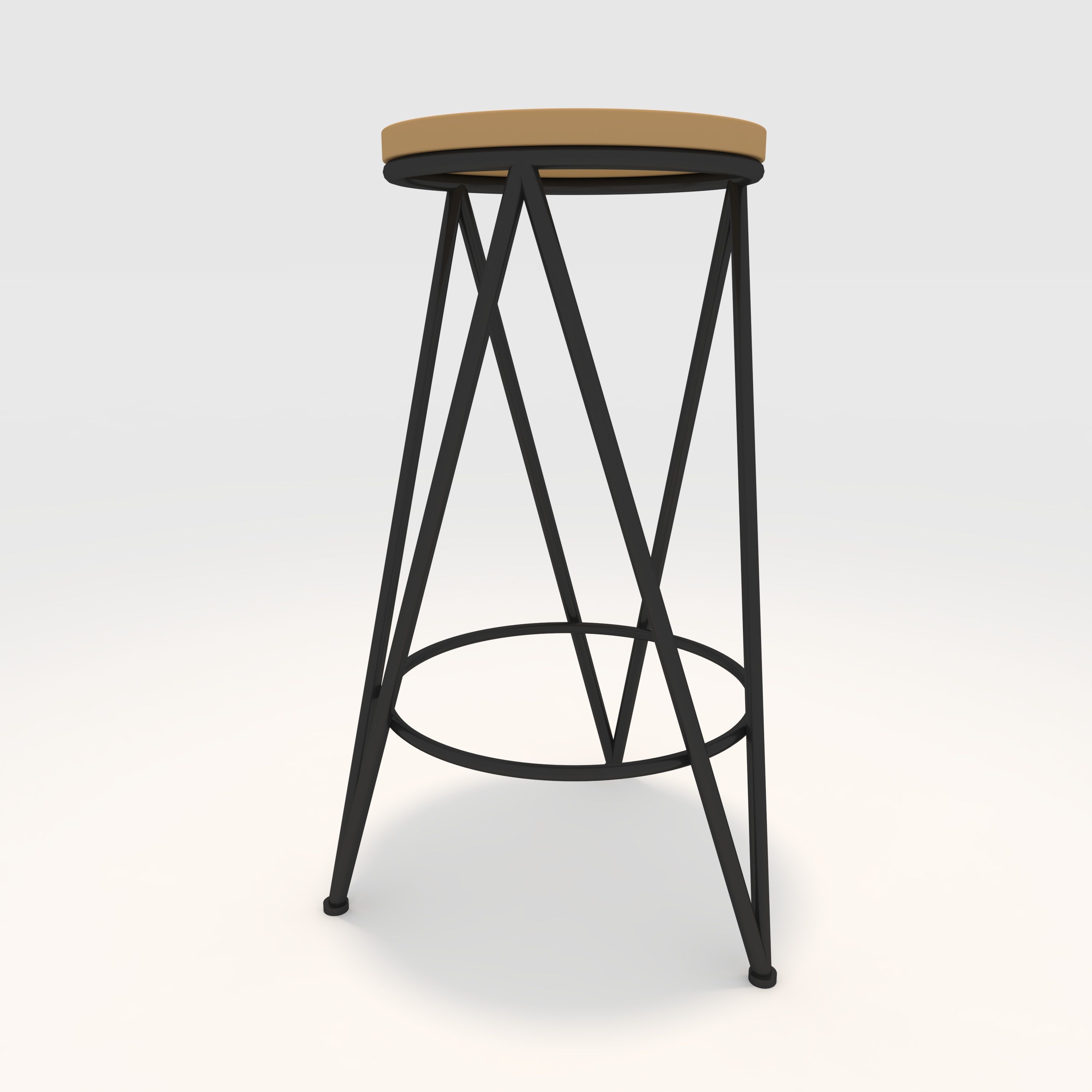 Bar Stool 3 3D model_10