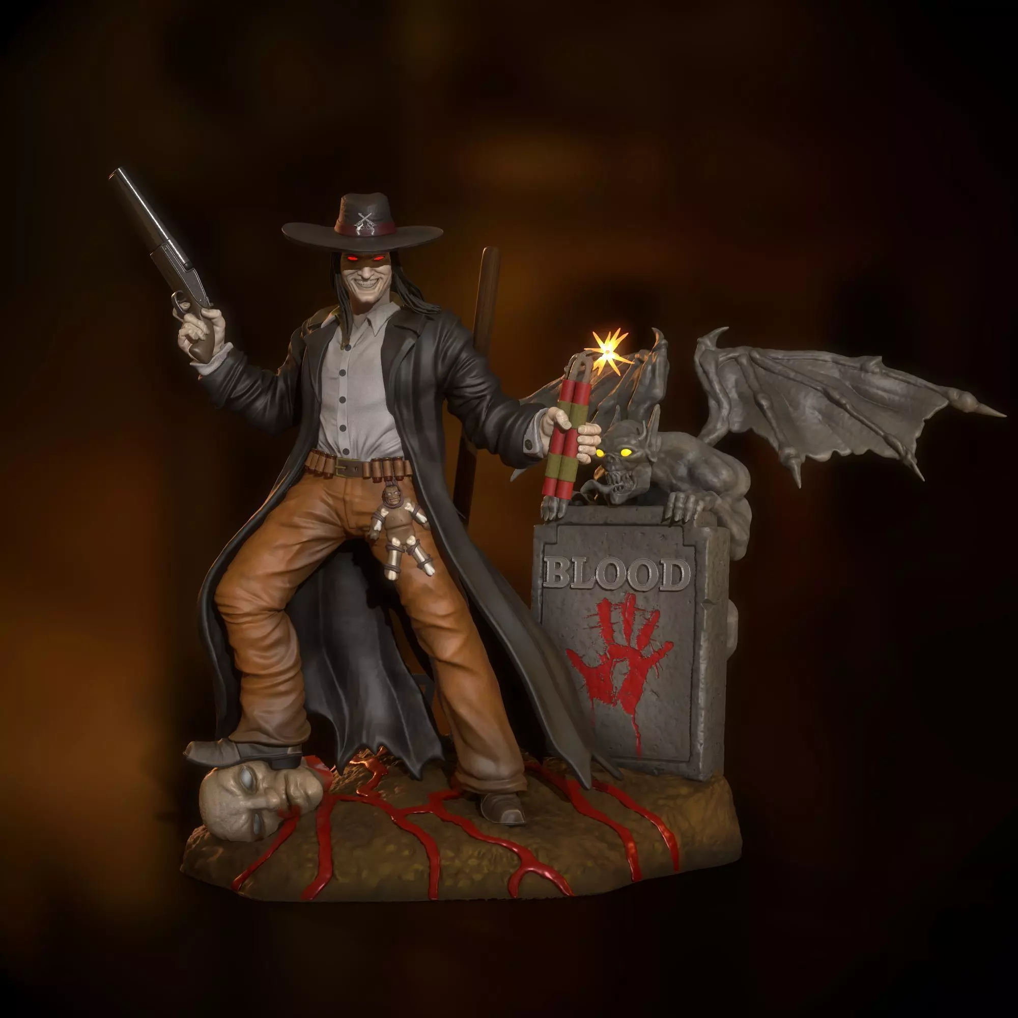 Caleb from Blood videogame 3D print model