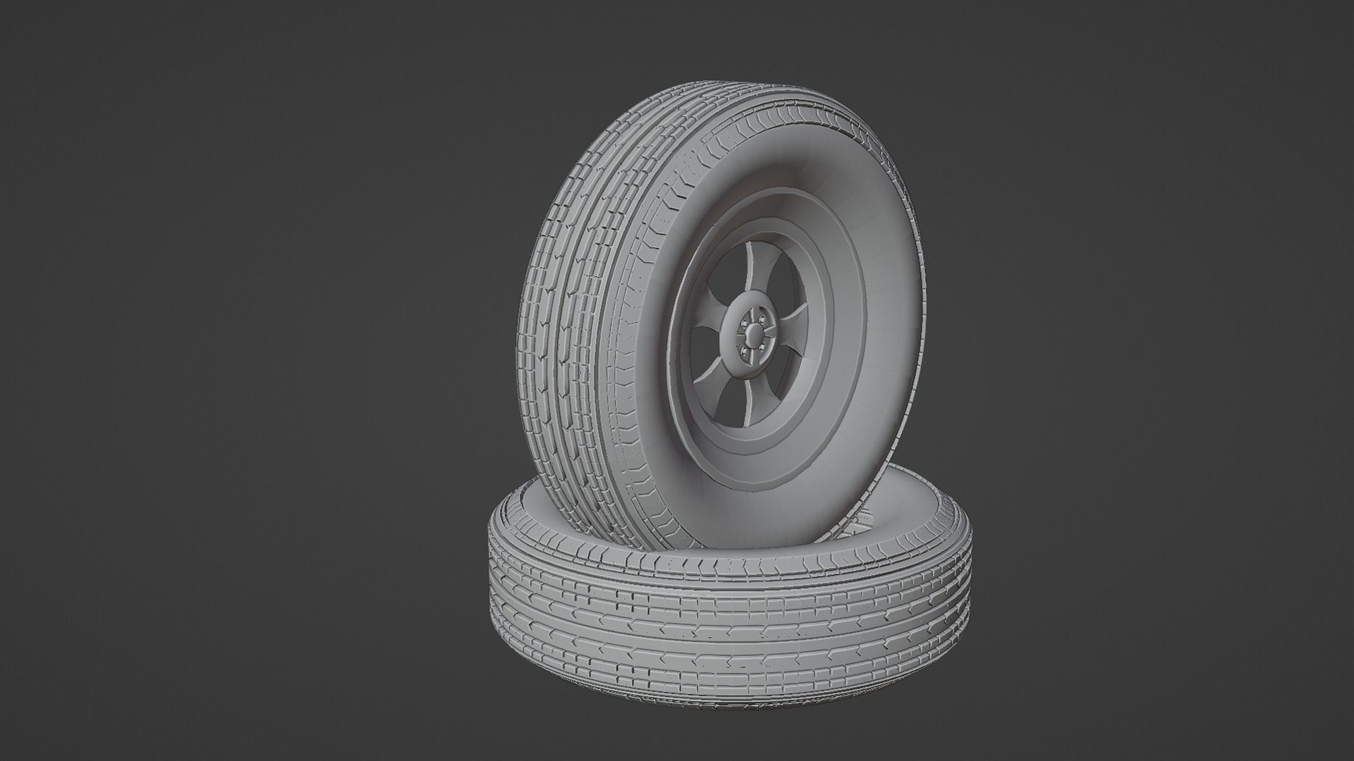 Tire - 3D model Low-poly 3D model_1